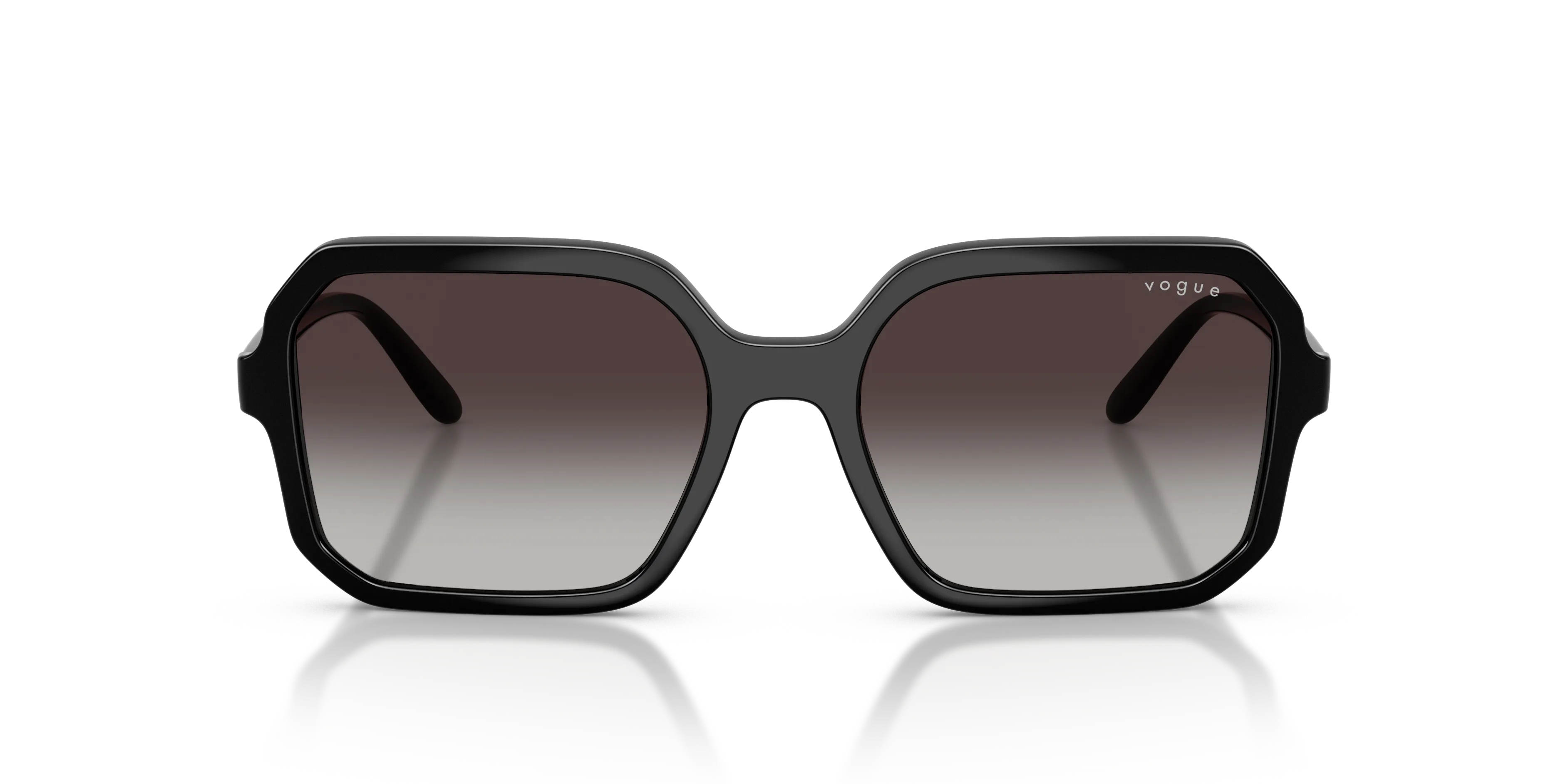 VOGUE EYEWEAR VO5696S W44/8G Occhiali da sole Nylon Nero Grigio Squadrata Normale Sfumato - immagine 3