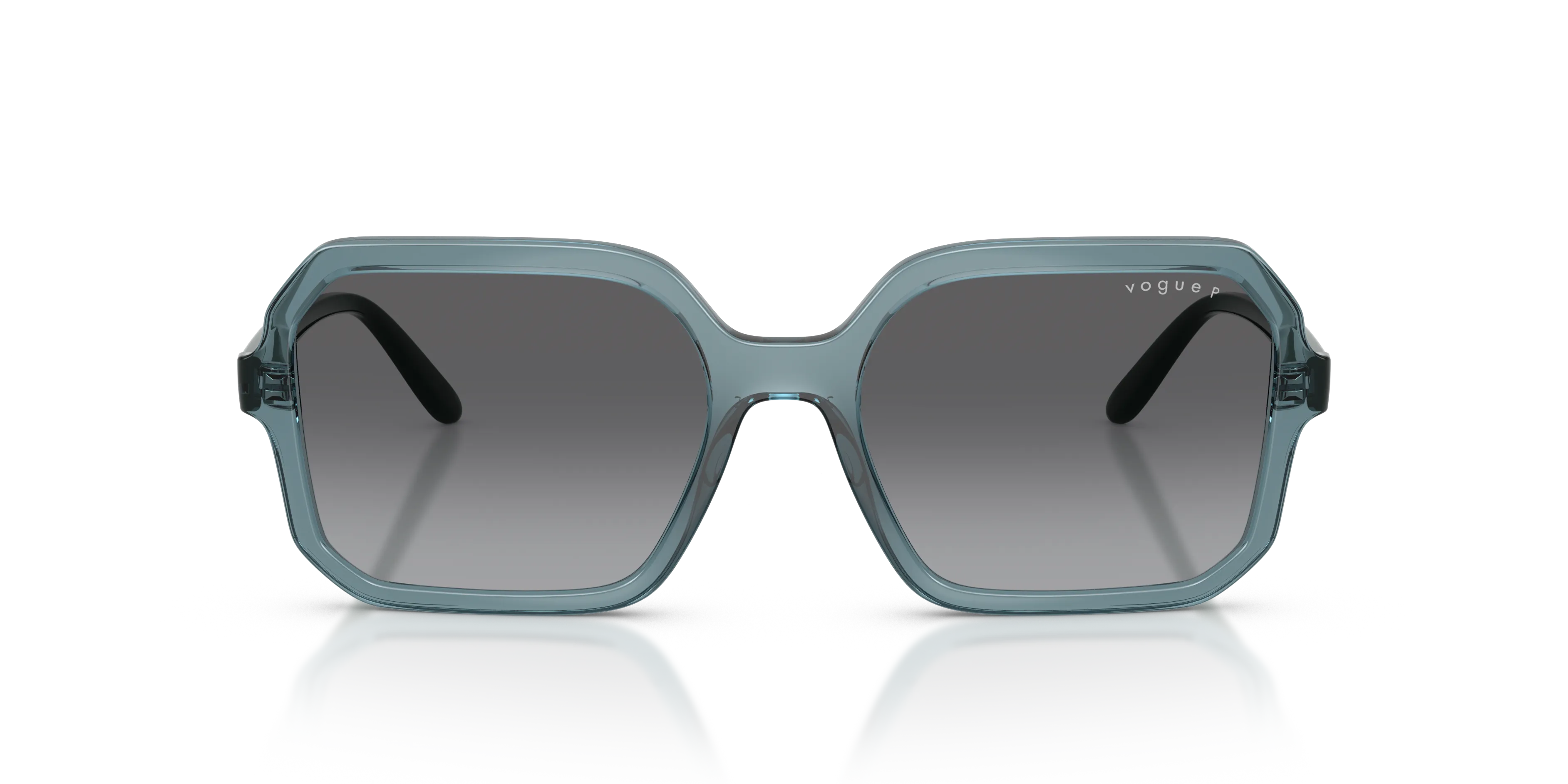 VOGUE EYEWEAR VO5696S 3285T3 Occhiali da sole Nylon Blu Grigio Squadrata Polarizzata Sfumato - immagine 3