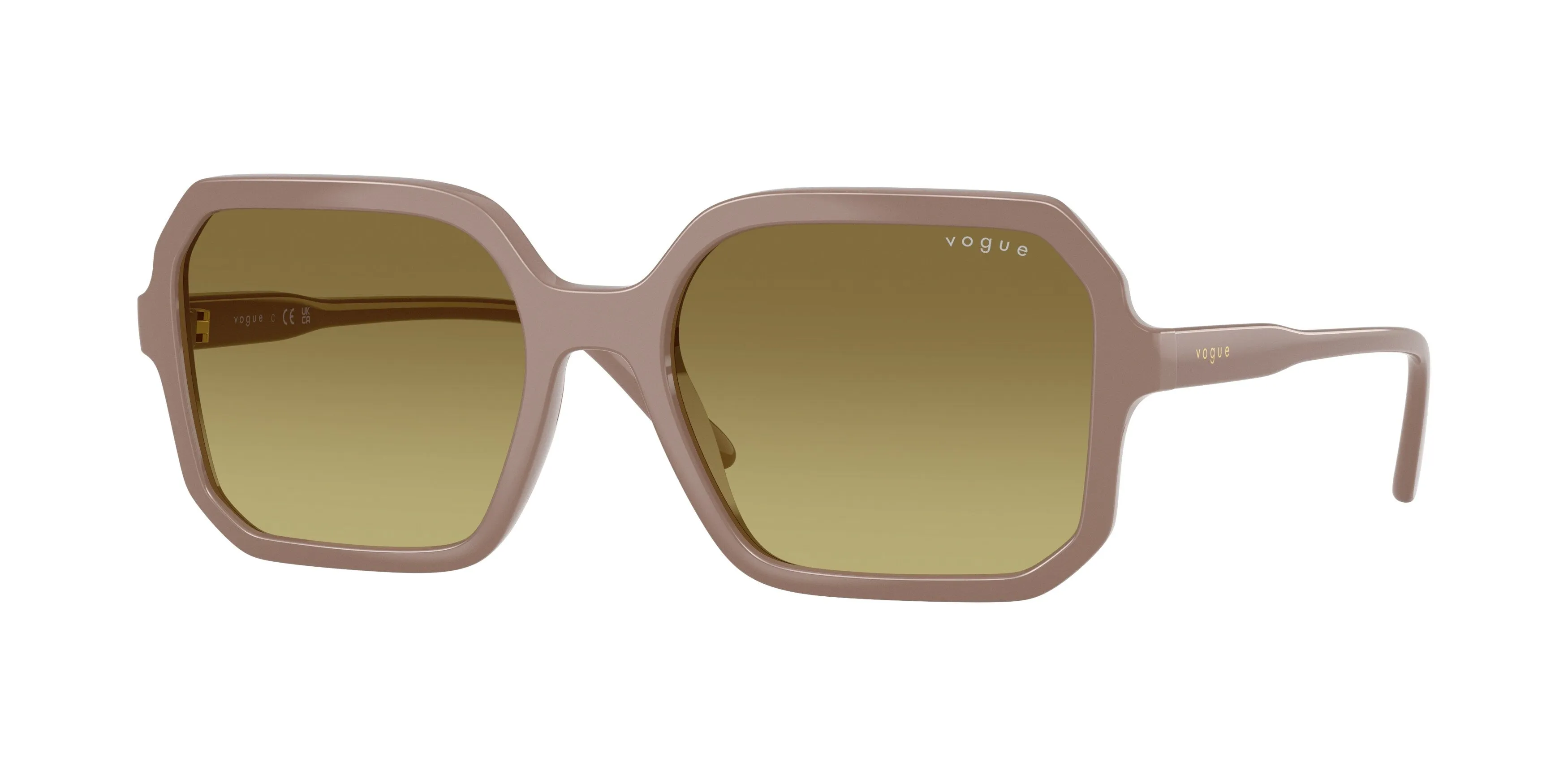 VOGUE EYEWEAR VO5696S 32722A Occhiali da sole Nylon Marrone Verde Squadrata Normale Sfumato - immagine 1
