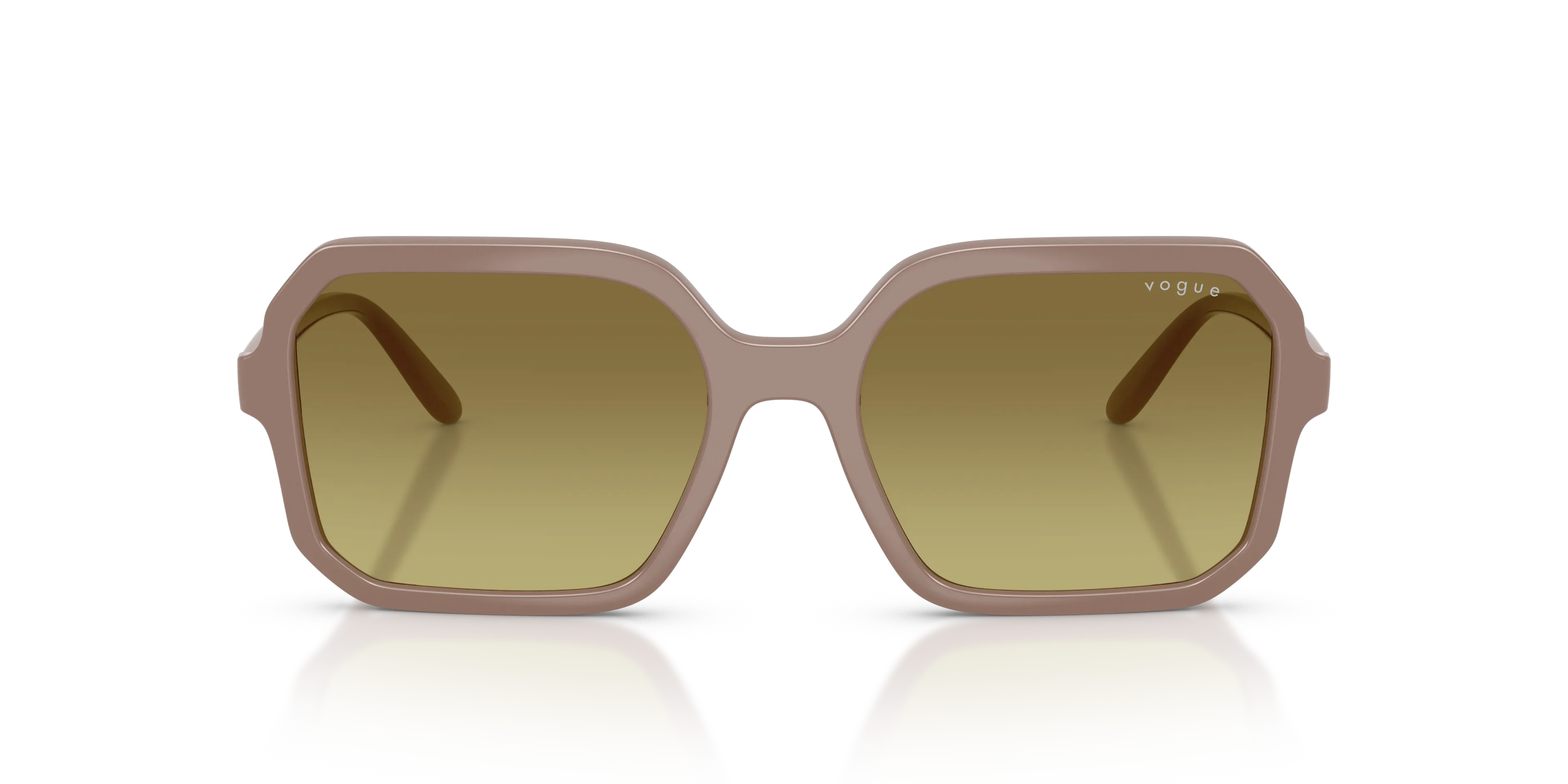 VOGUE EYEWEAR VO5696S 32722A Occhiali da sole Nylon Marrone Verde Squadrata Normale Sfumato - immagine 3