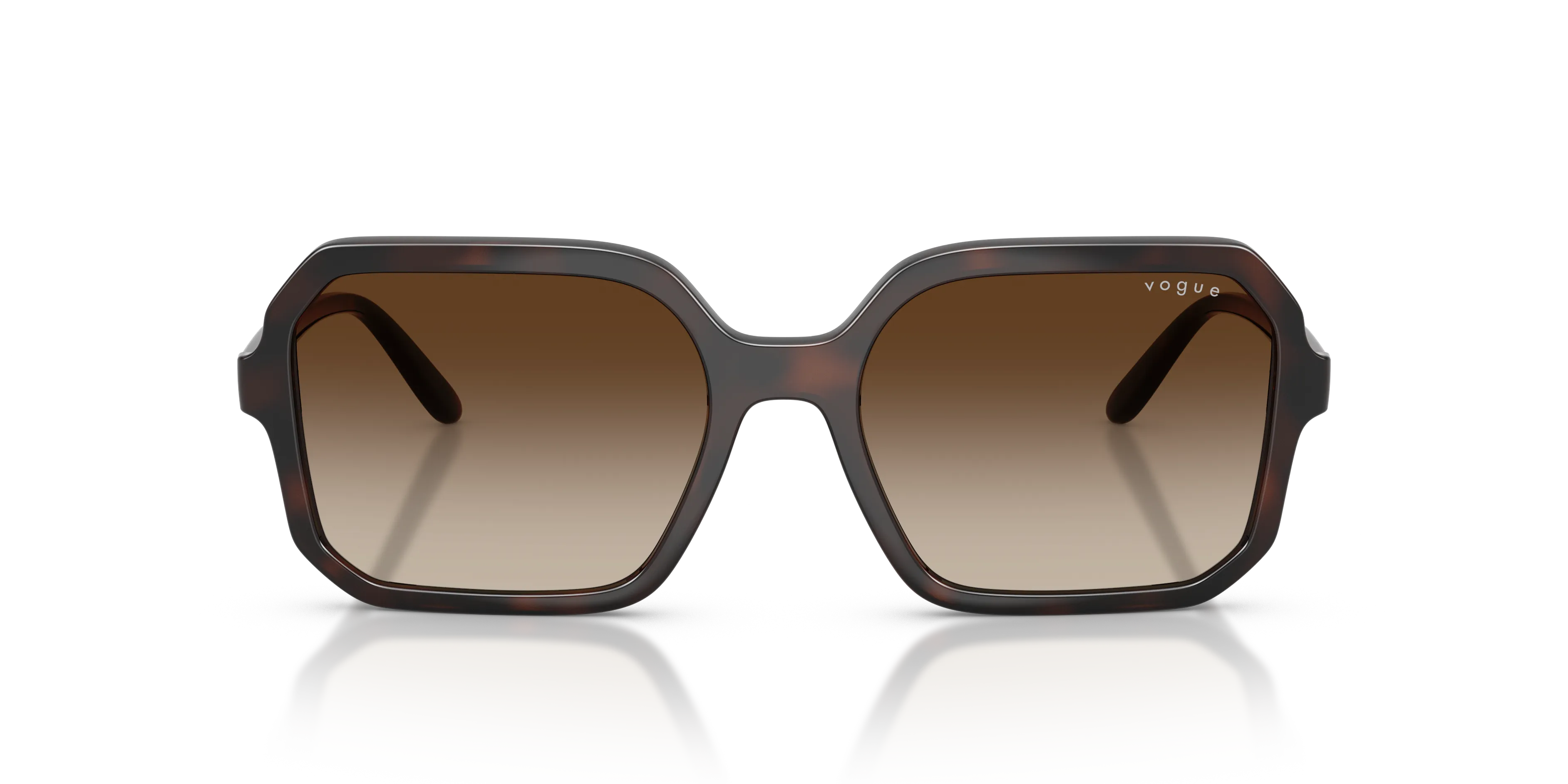 VOGUE EYEWEAR VO5696S 238613 Occhiali da sole Nylon Marrone Marrone Squadrata Normale Sfumato - immagine 3