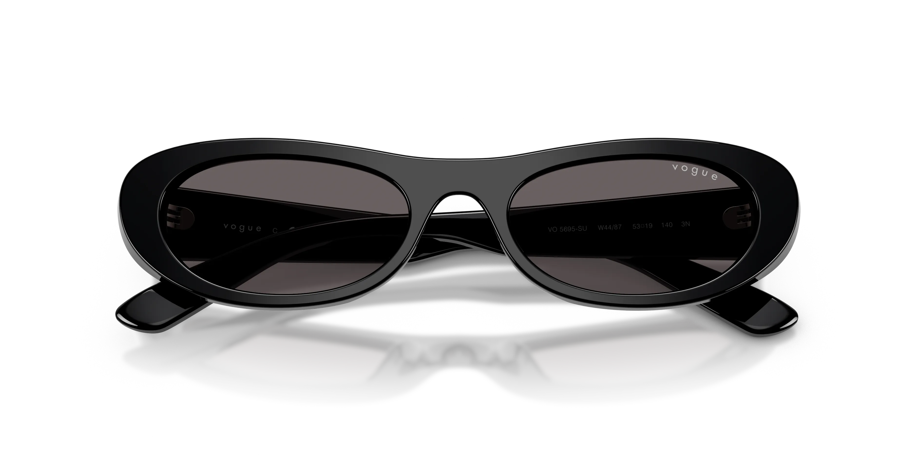 VOGUE EYEWEAR VO5695SU W44/87 Occhiali da sole Acetato Nero Grigio Rotonda Normale - immagine 2