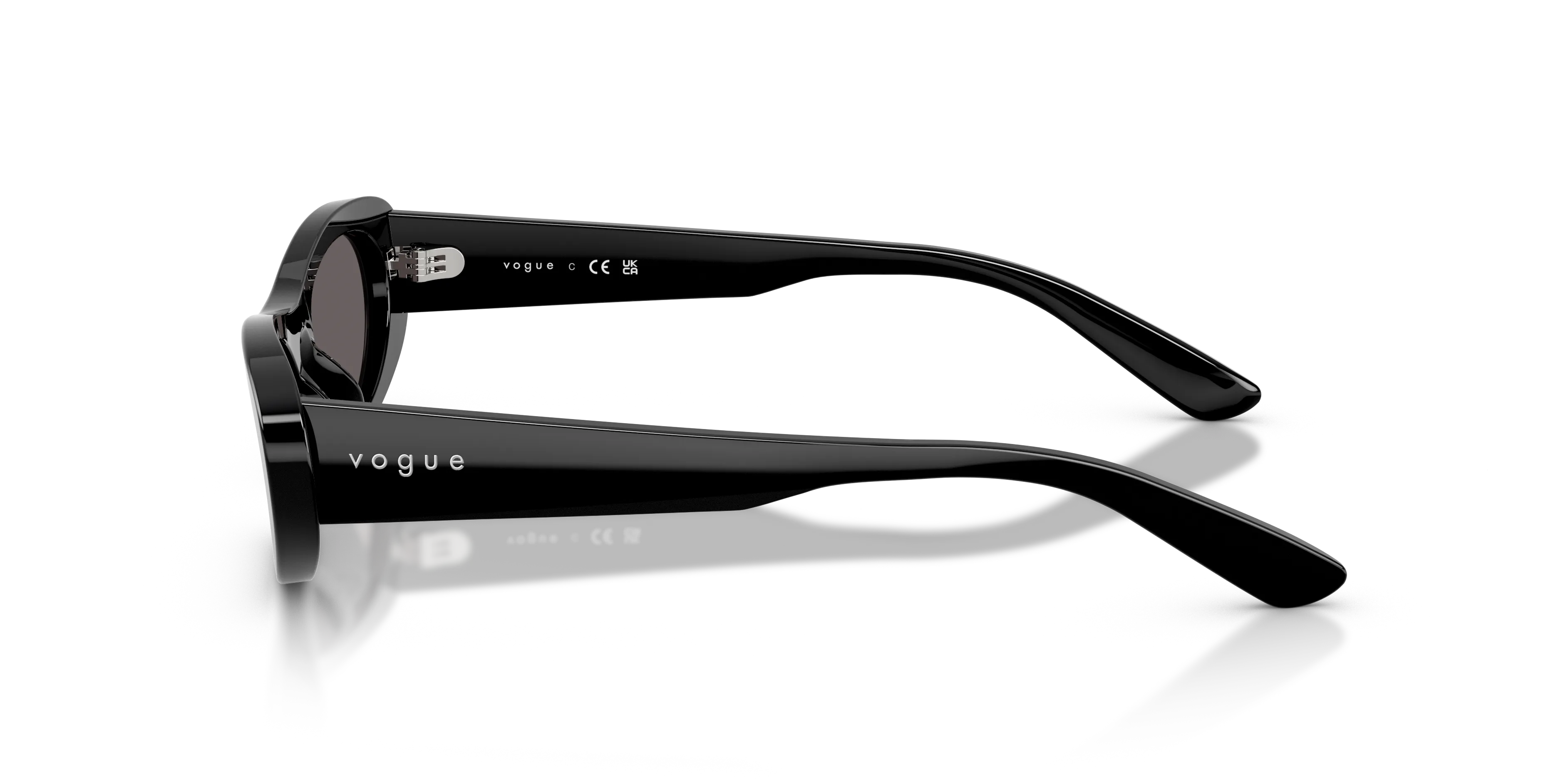 VOGUE EYEWEAR VO5695SU W44/87 Occhiali da sole Acetato Nero Grigio Rotonda Normale - immagine 4