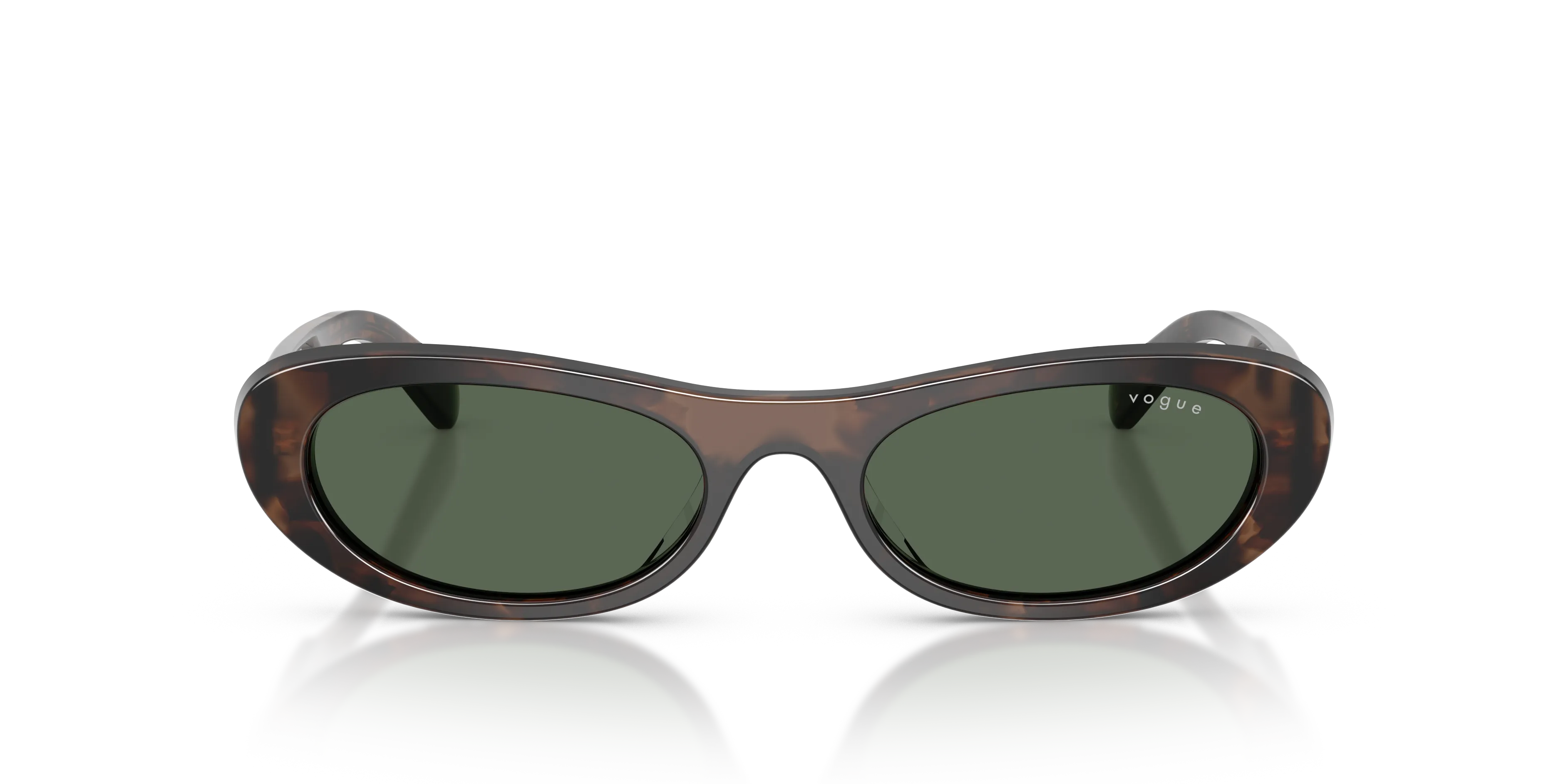 VOGUE EYEWEAR VO5695SU 327971 Occhiali da sole Acetato Marrone Verde Rotonda Normale - immagine 3