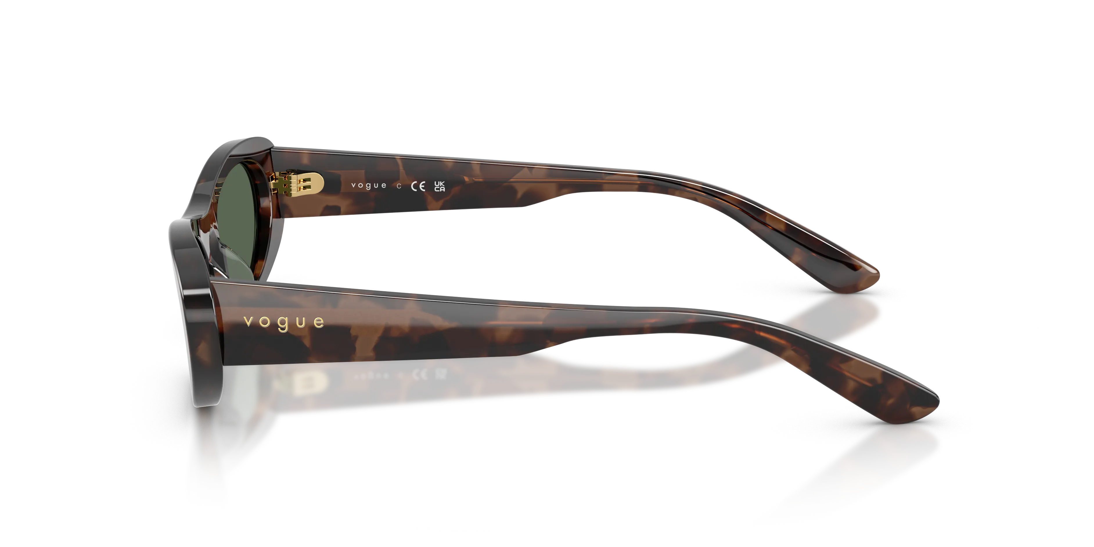 VOGUE EYEWEAR VO5695SU 327971 Occhiali da sole Acetato Marrone Verde Rotonda Normale - immagine 4