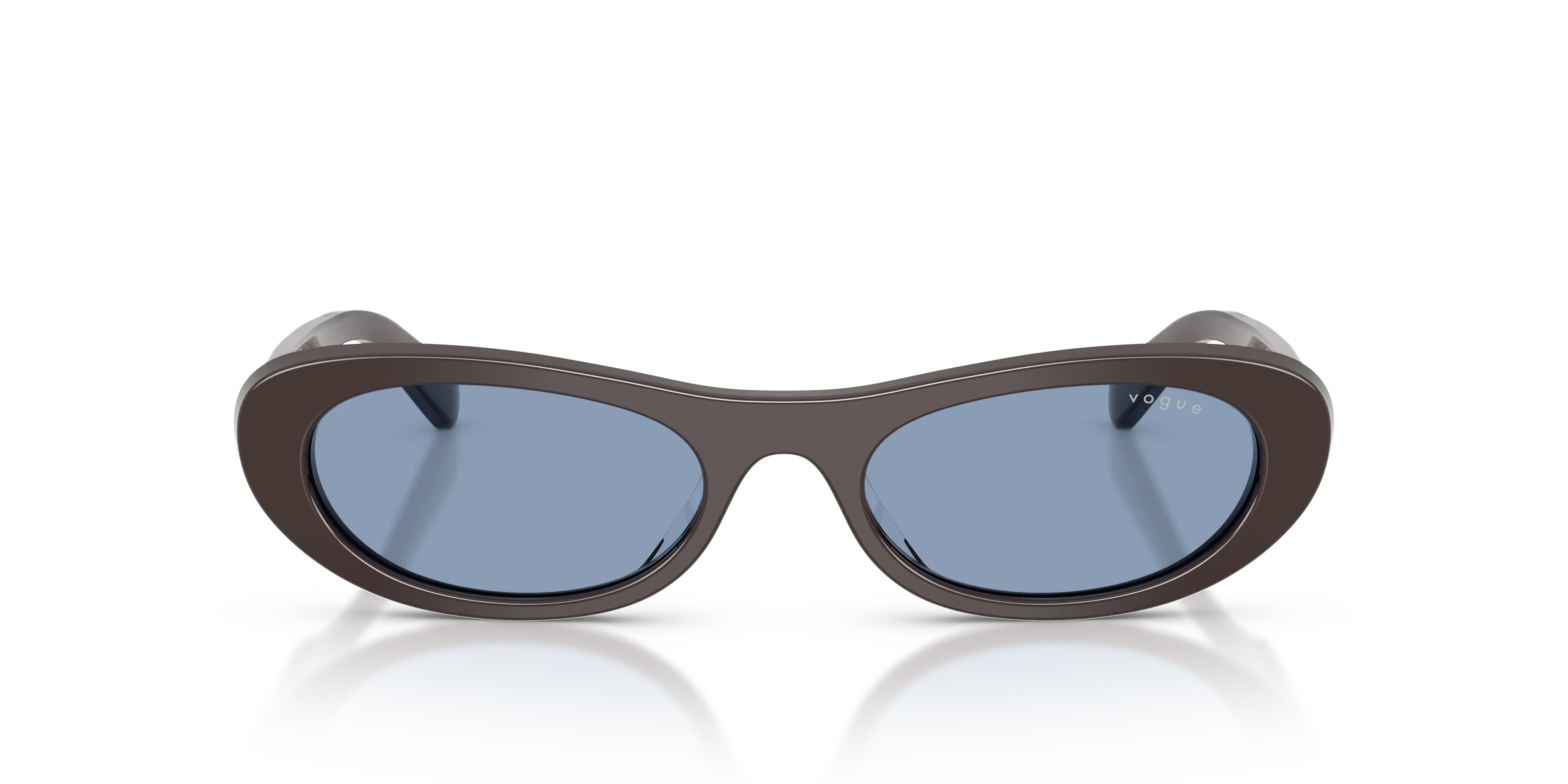 VOGUE EYEWEAR VO5695SU 326972 Occhiali da sole Acetato Marrone Blu Rotonda Normale - immagine 3
