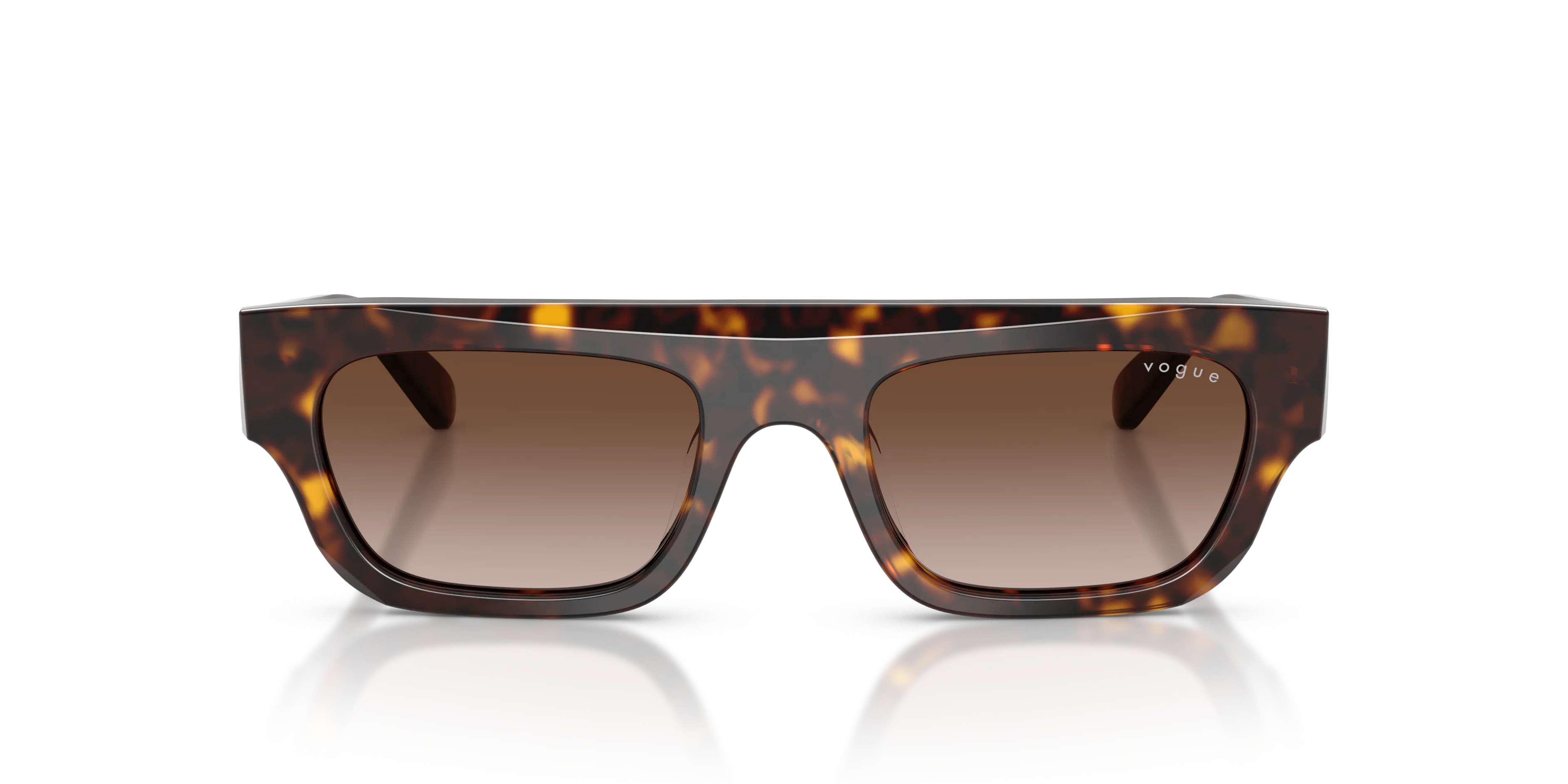 VOGUE EYEWEAR VO5694SU W65613 Occhiali da sole Acetato Marrone Marrone Squadrata Normale Sfumato - immagine 3