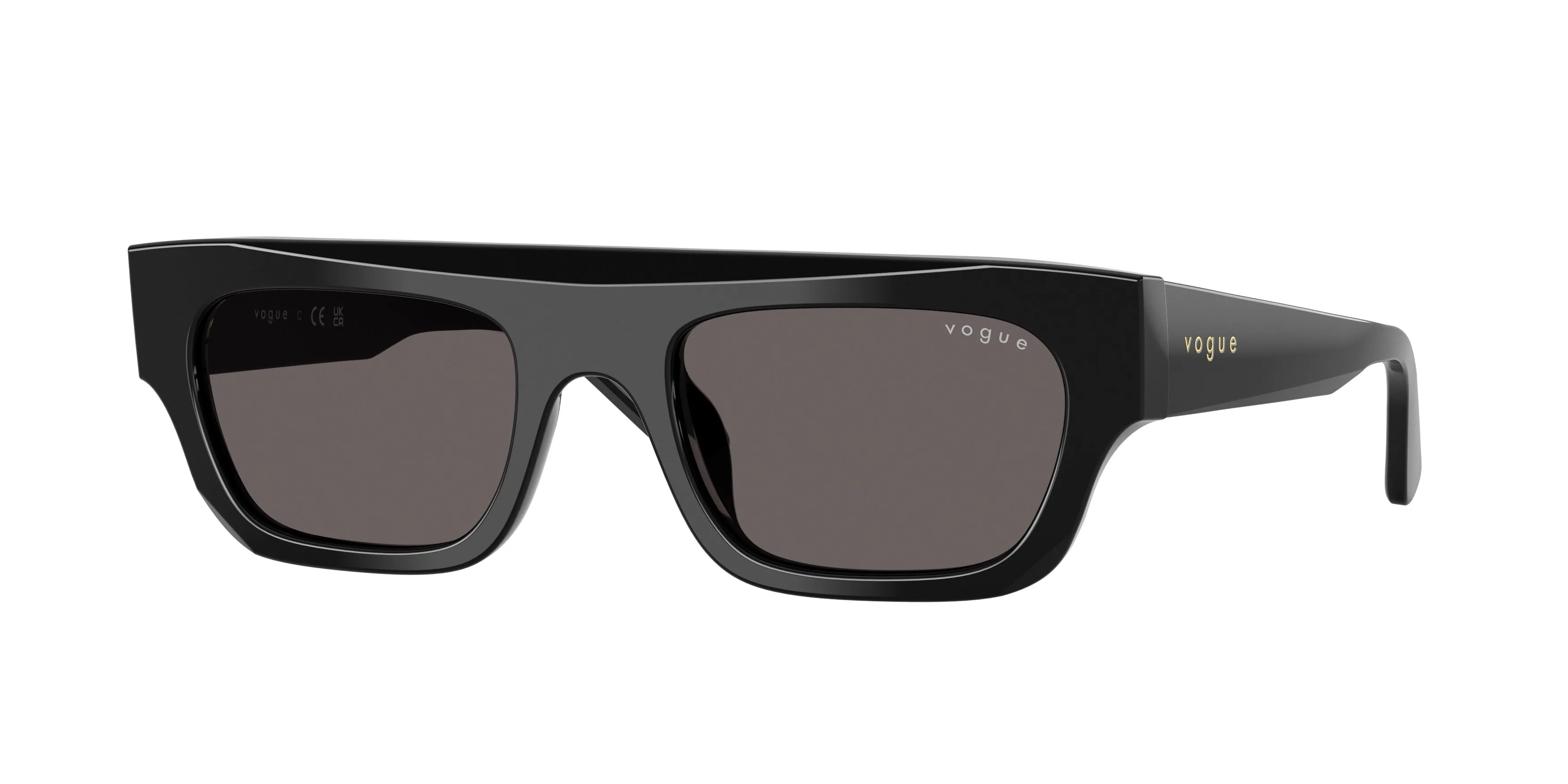 VOGUE EYEWEAR VO5694SU W44/87 Occhiali da sole Acetato Nero Grigio Squadrata Normale - immagine 1