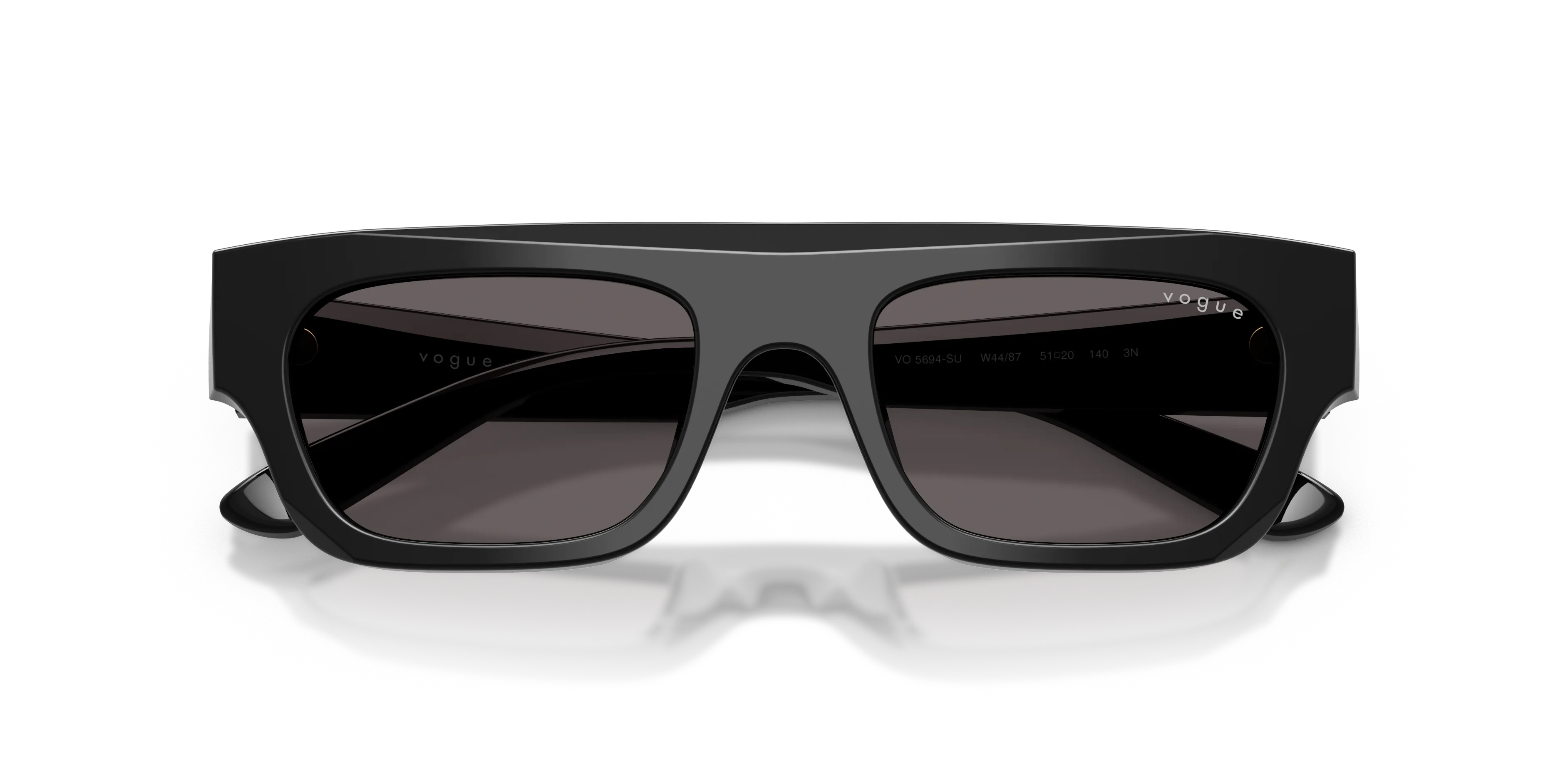 VOGUE EYEWEAR VO5694SU W44/87 Occhiali da sole Acetato Nero Grigio Squadrata Normale - immagine 2