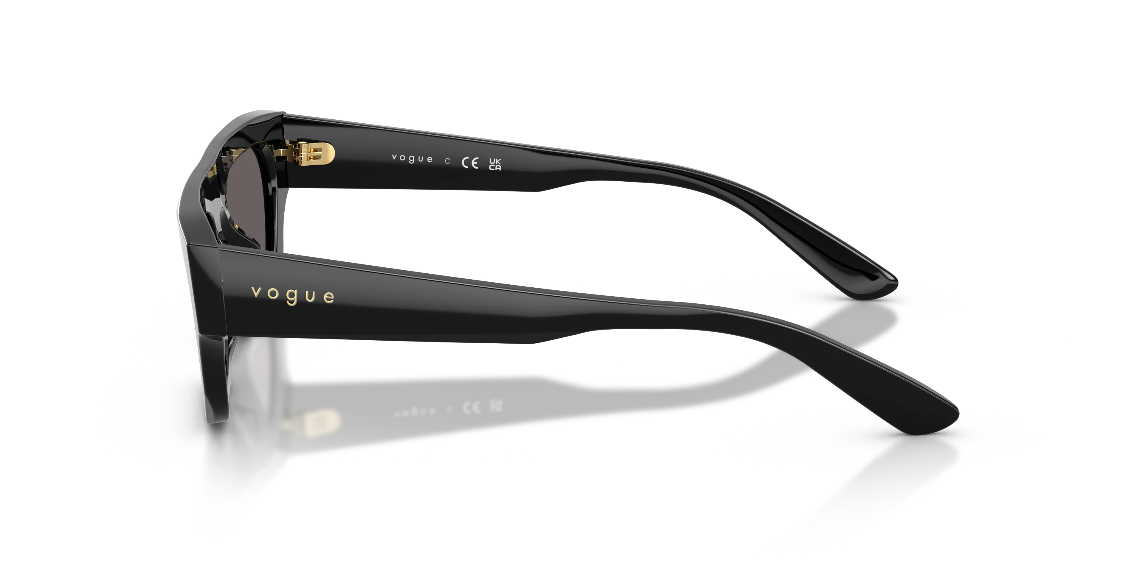 VOGUE EYEWEAR VO5694SU W44/87 Occhiali da sole Acetato Nero Grigio Squadrata Normale - immagine 4