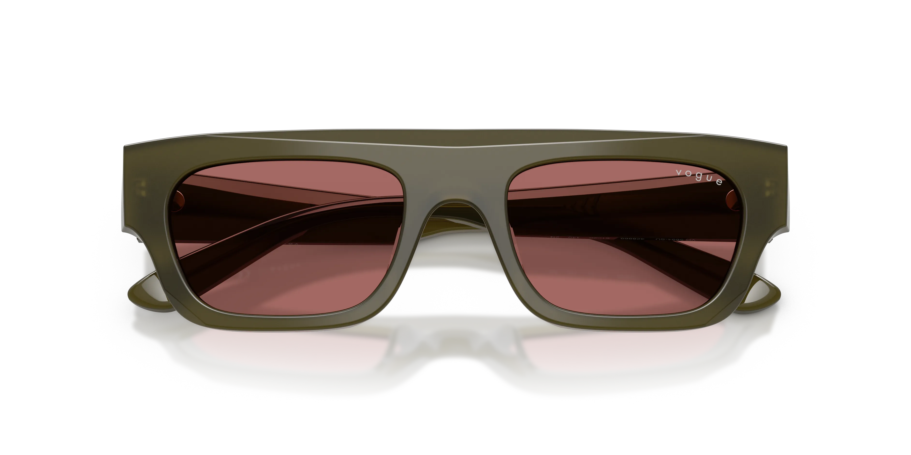 VOGUE EYEWEAR VO5694SU 328869 Occhiali da sole Acetato Verde Viola Squadrata Normale - immagine 2