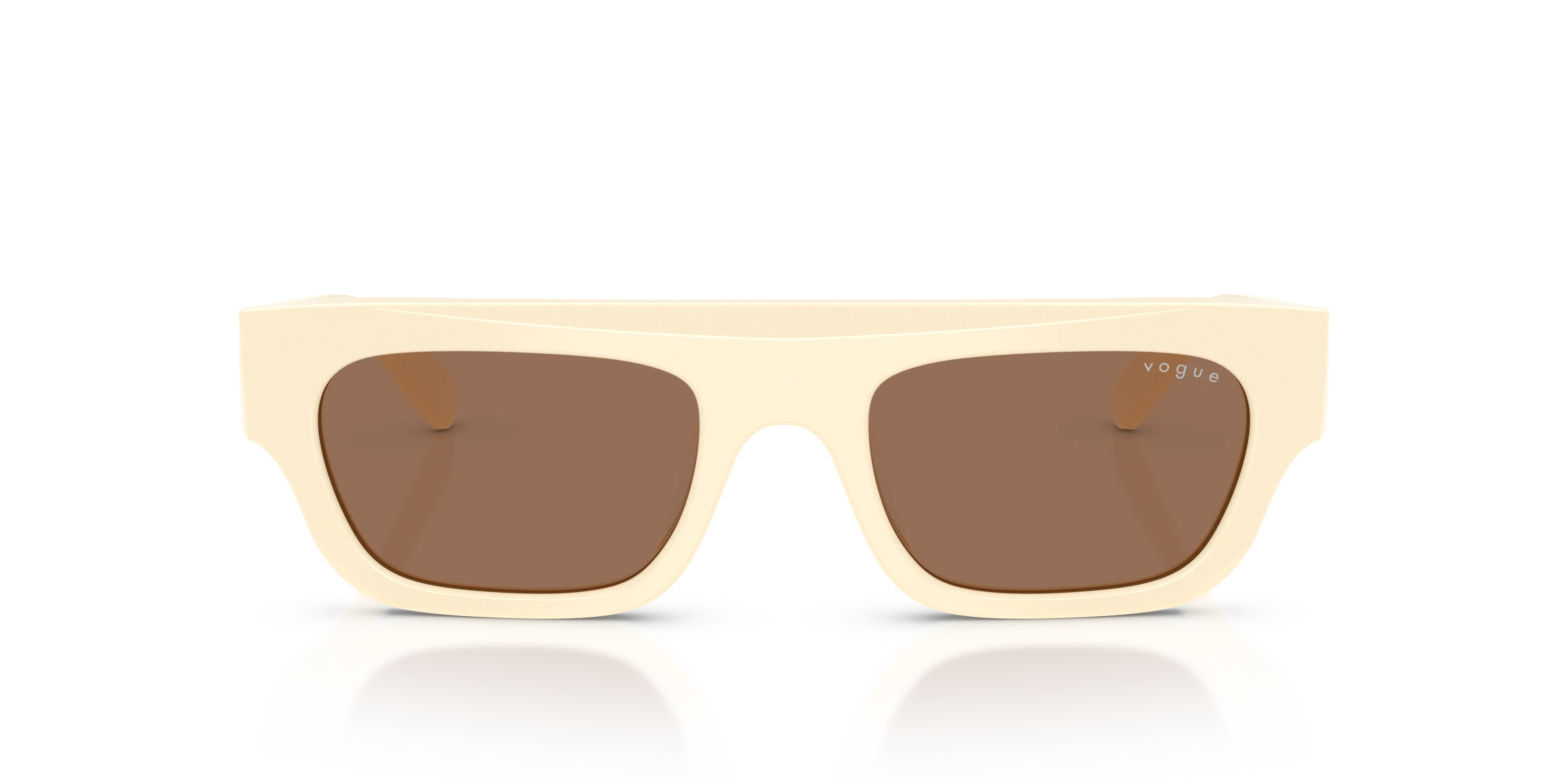 VOGUE EYEWEAR VO5694SU 316773 Occhiali da sole Acetato Bianco Marrone Squadrata Normale - immagine 3