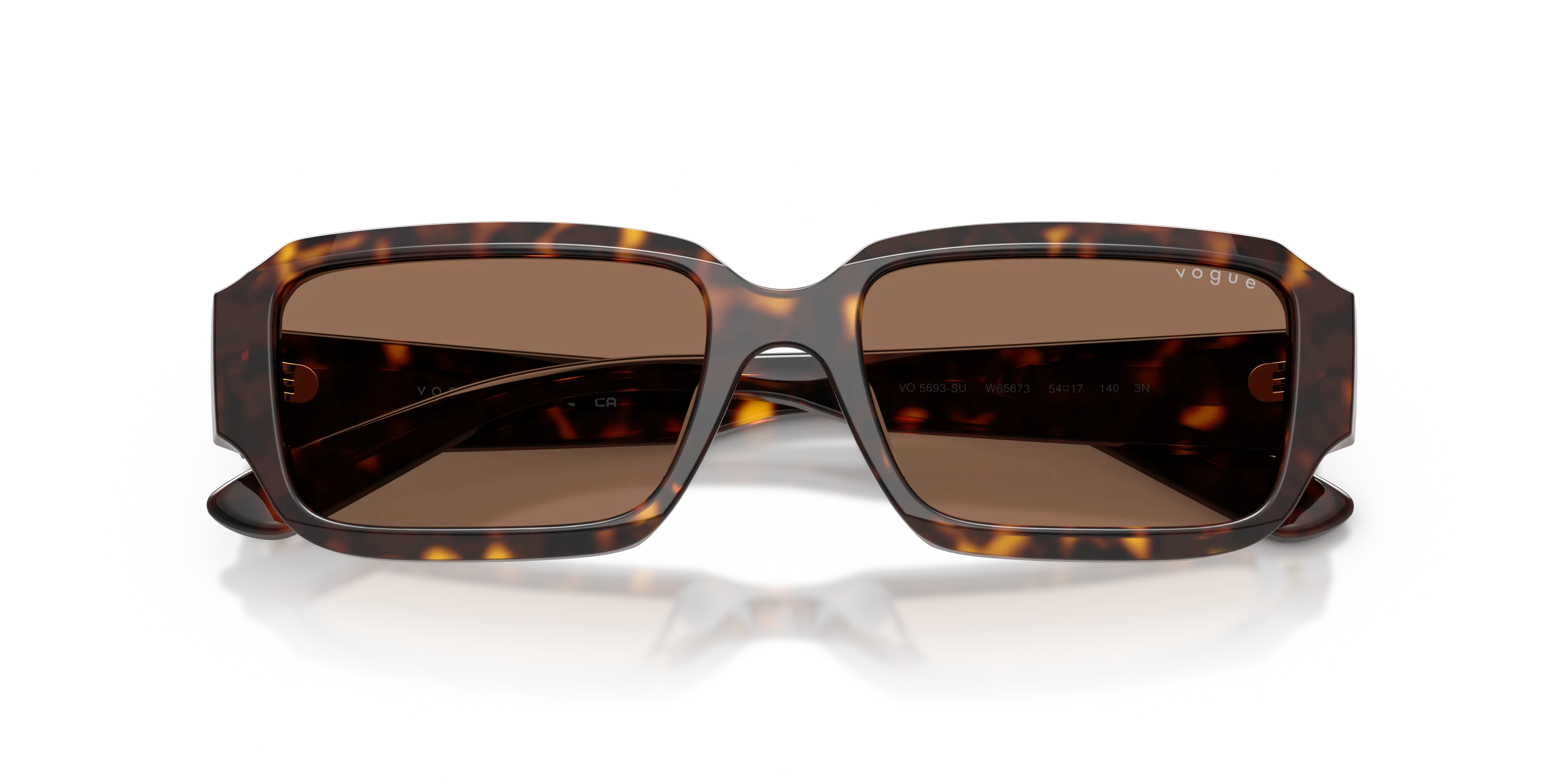 VOGUE EYEWEAR VO5693SU W65673 Occhiali da sole Acetato Marrone Marrone Squadrata Normale - immagine 2