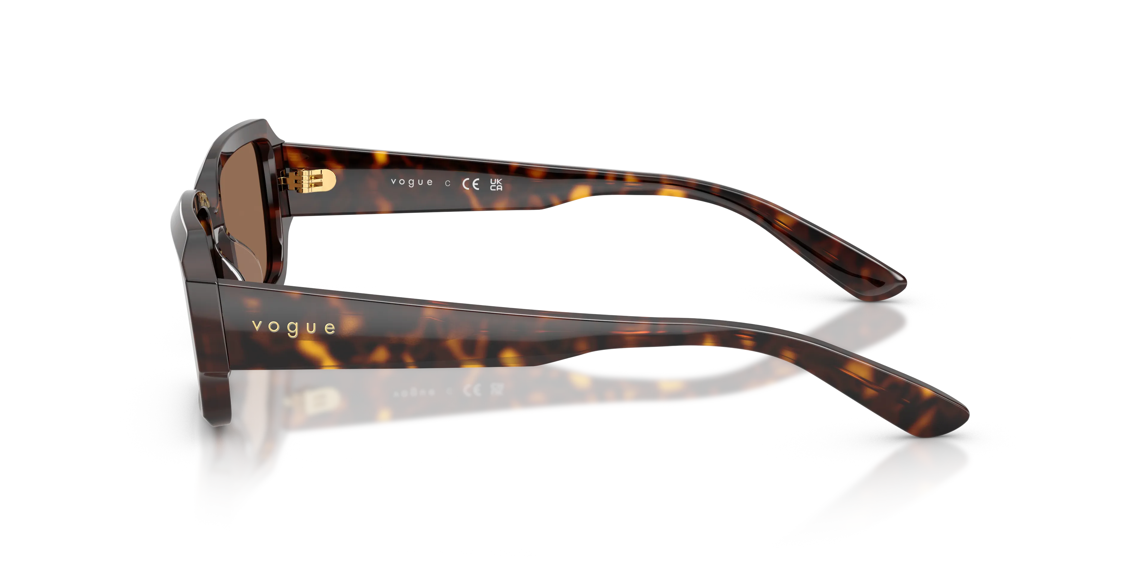 VOGUE EYEWEAR VO5693SU W65673 Occhiali da sole Acetato Marrone Marrone Squadrata Normale - immagine 4