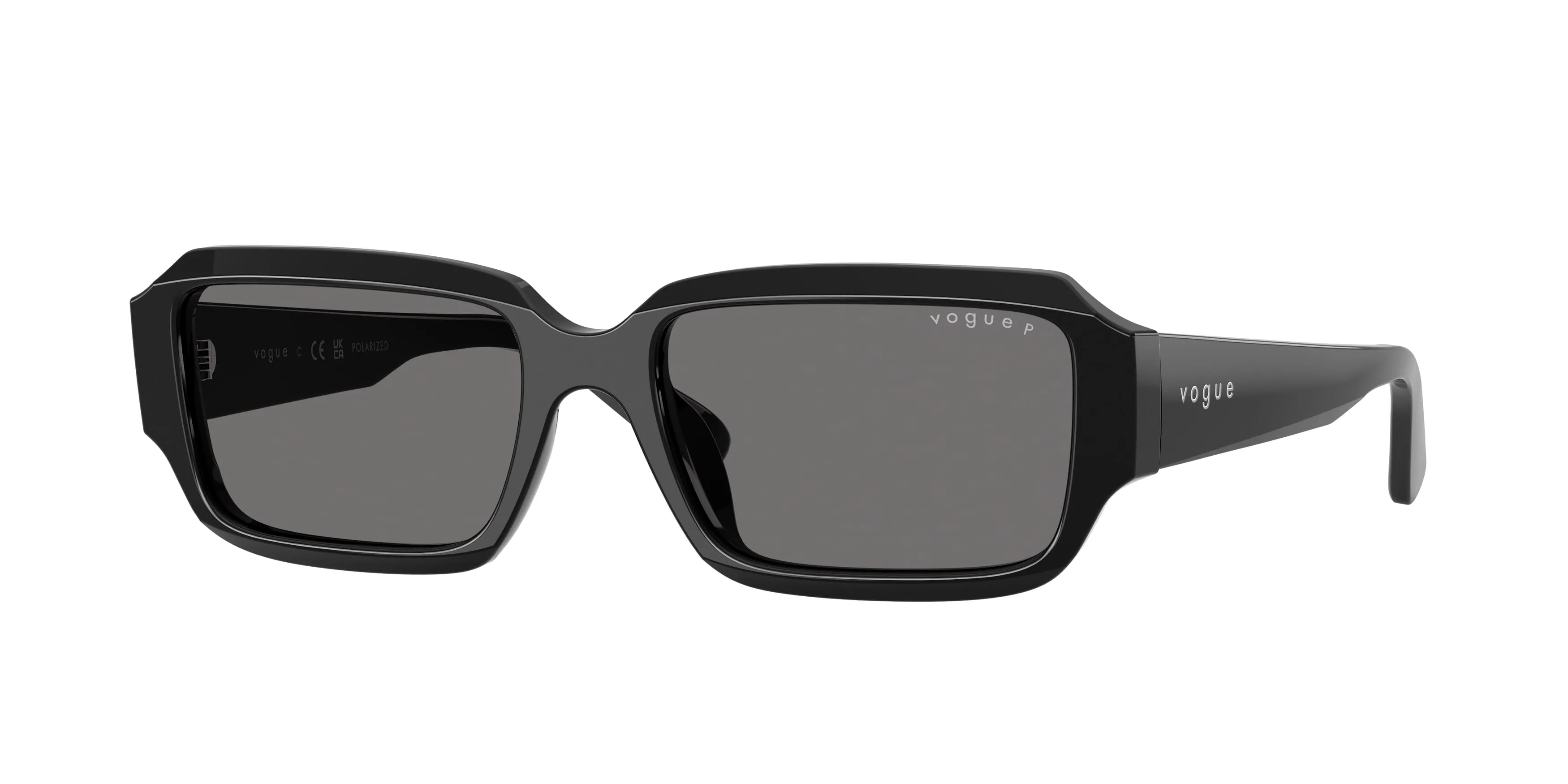 VOGUE EYEWEAR VO5693SU W44/81 Occhiali da sole Acetato Nero Grigio Squadrata Polarizzata - immagine 1