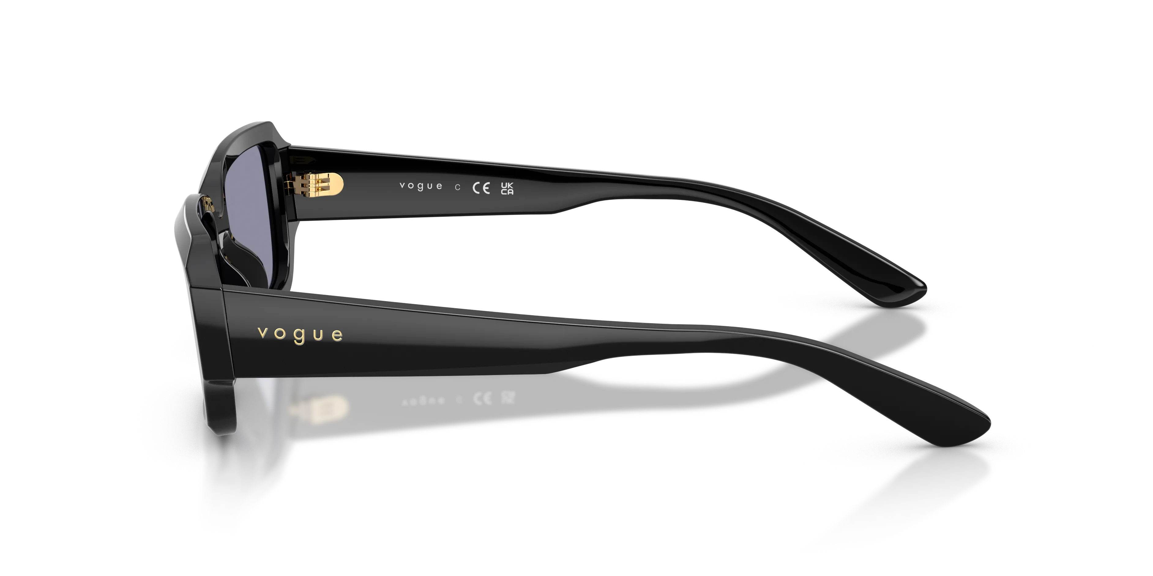 VOGUE EYEWEAR VO5693SU W44/1 Occhiali da sole Acetato Nero Grigio Squadrata Normale - immagine 4