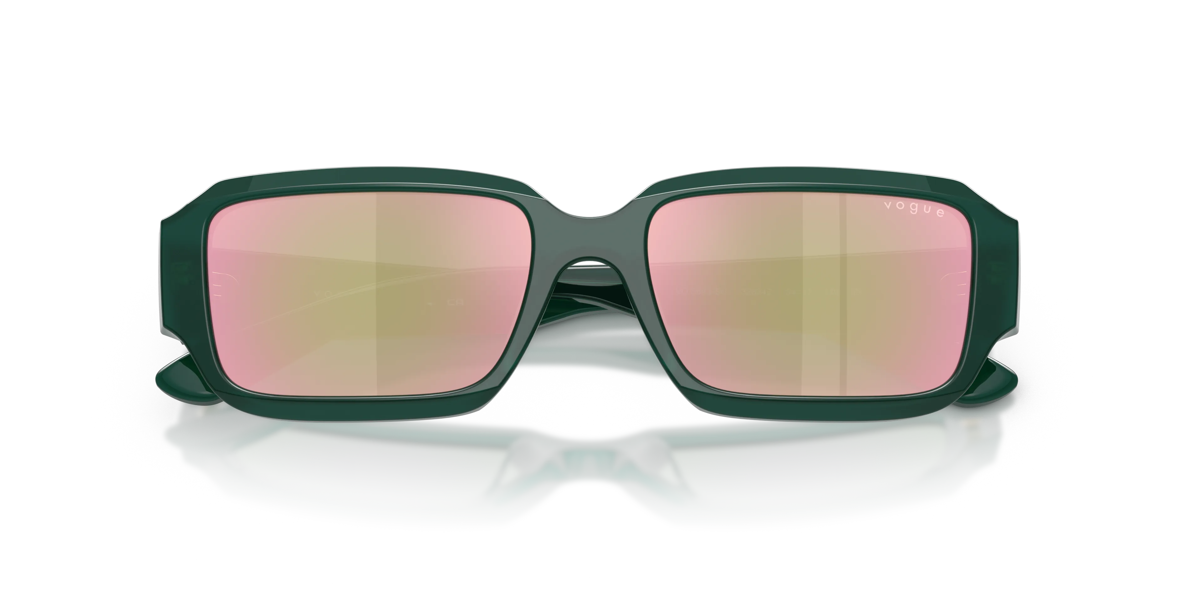 VOGUE EYEWEAR VO5693SU 32824Z Occhiali da sole Acetato Verde Grigio Squadrata Specchiate - immagine 2