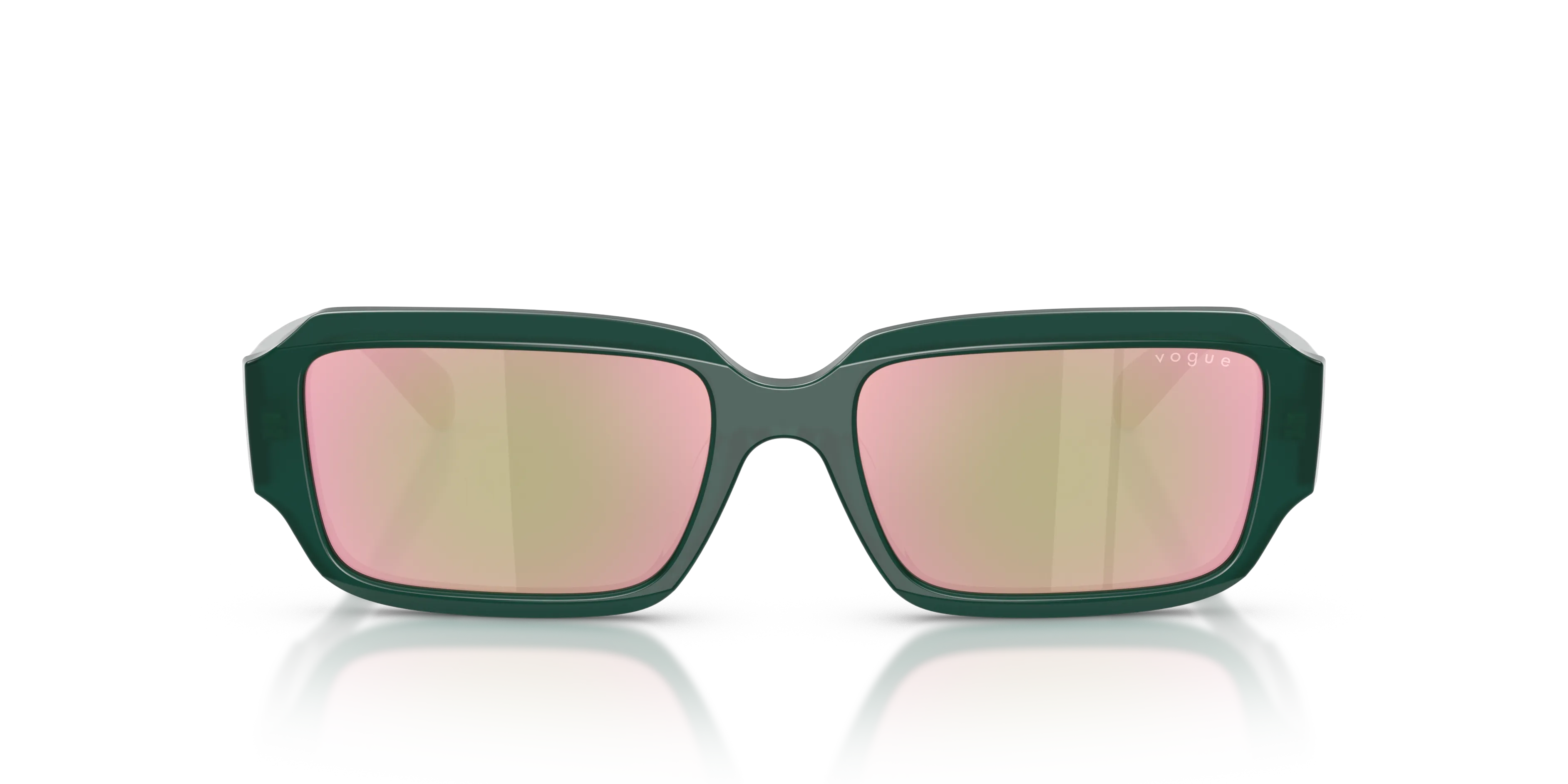 VOGUE EYEWEAR VO5693SU 32824Z Occhiali da sole Acetato Verde Grigio Squadrata Specchiate - immagine 3