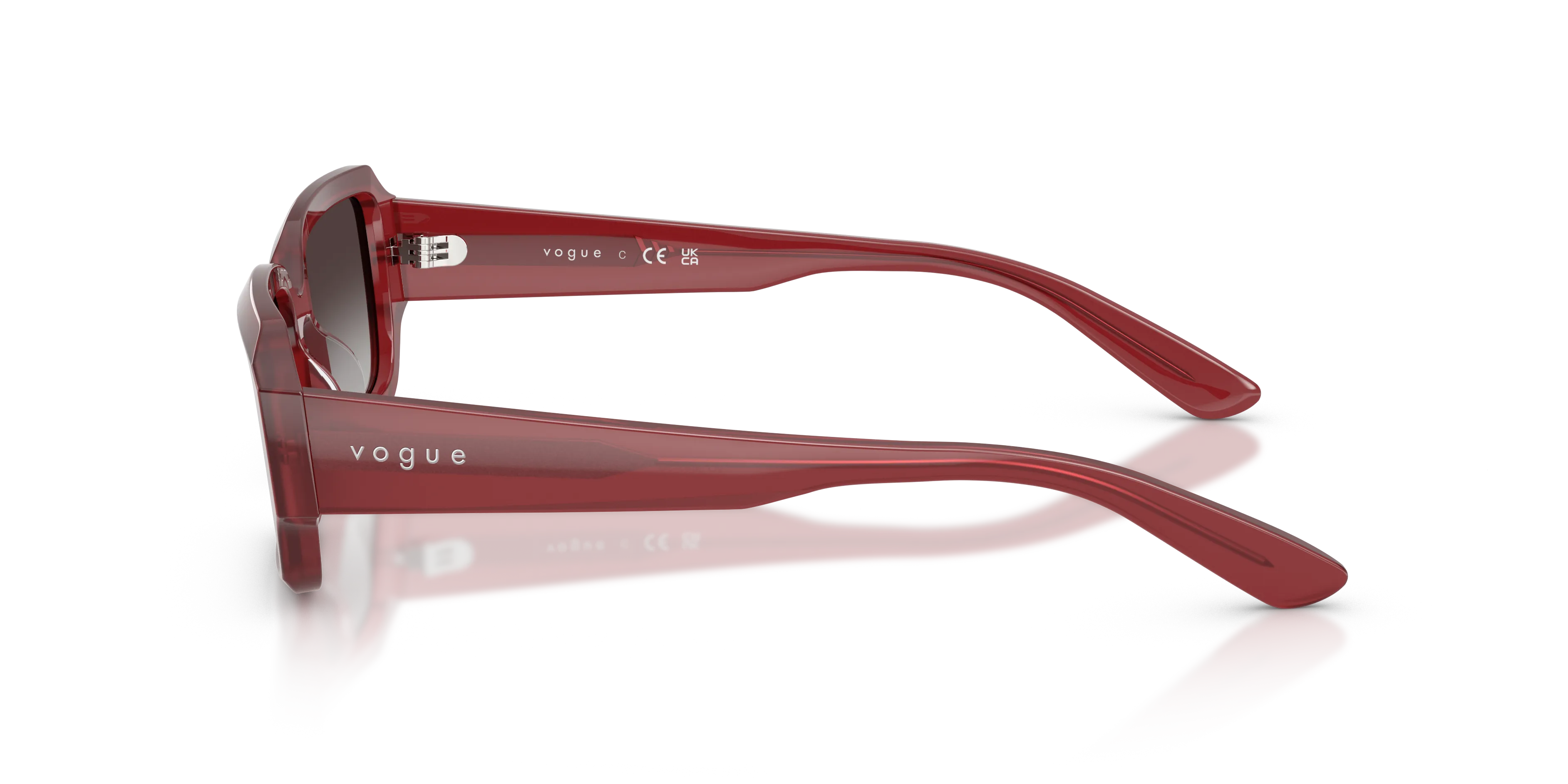 VOGUE EYEWEAR VO5693SU 32818G Occhiali da sole Acetato Viola Grigio Squadrata Normale Sfumato - immagine 4