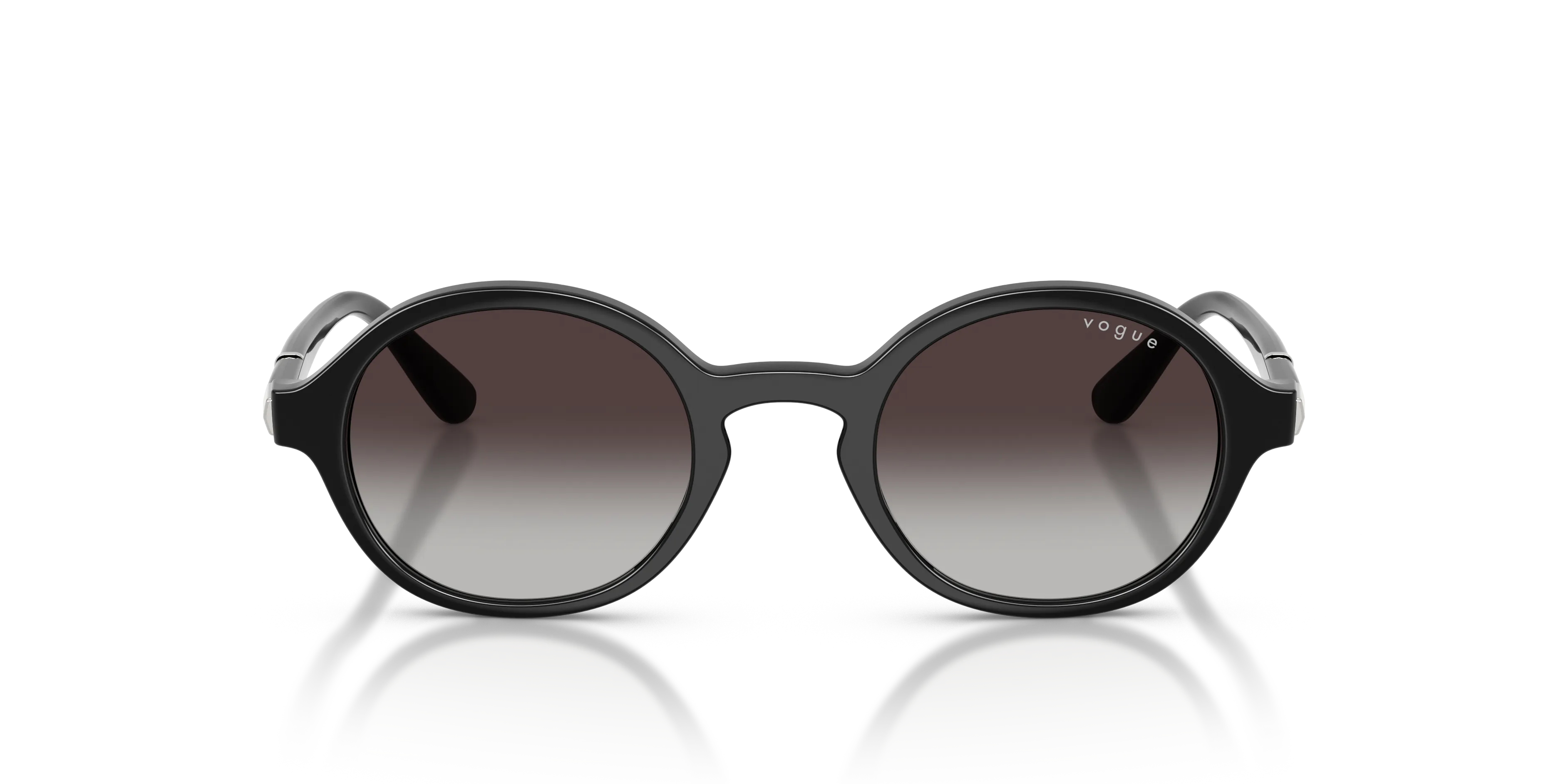 VOGUE EYEWEAR VO5692S W44/8G Occhiali da sole Nylon Nero Grigio Rotonda Normale Sfumato - immagine 3