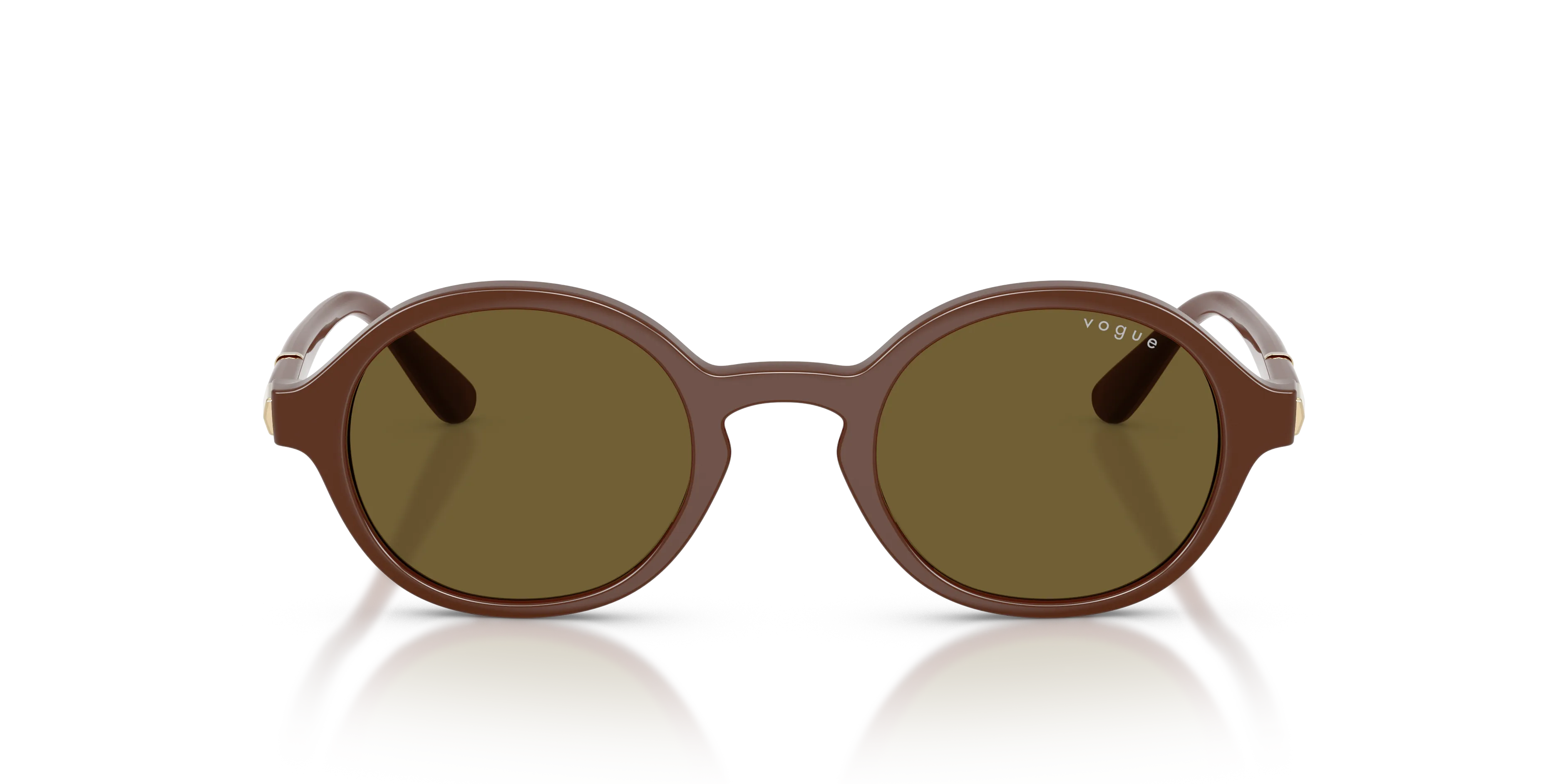 VOGUE EYEWEAR VO5692S 329673 Occhiali da sole Nylon Marrone Marrone Rotonda Normale - immagine 3