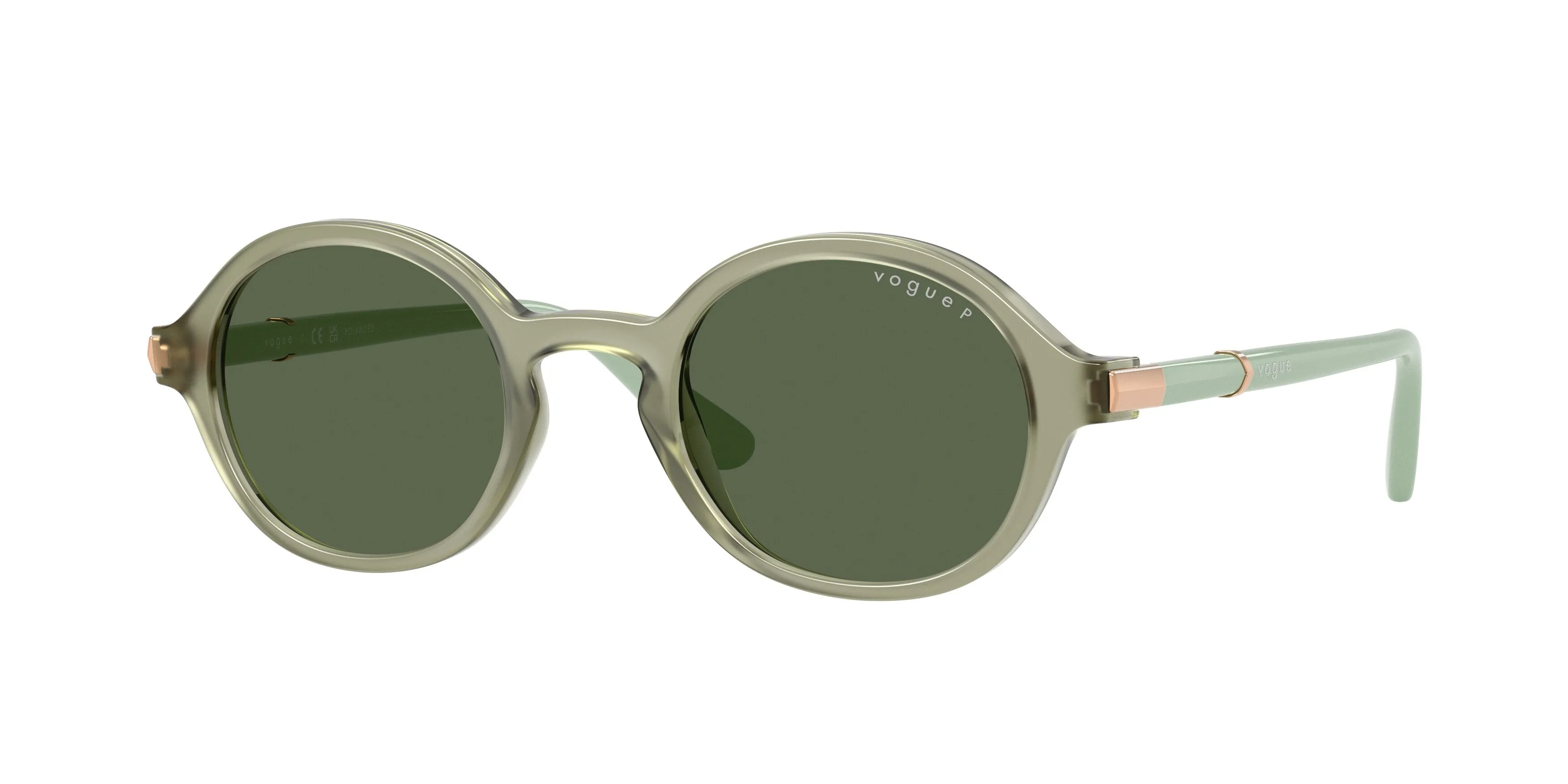 VOGUE EYEWEAR VO5692S 32959A Occhiali da sole Nylon Verde Verde Rotonda Polarizzata - immagine 1
