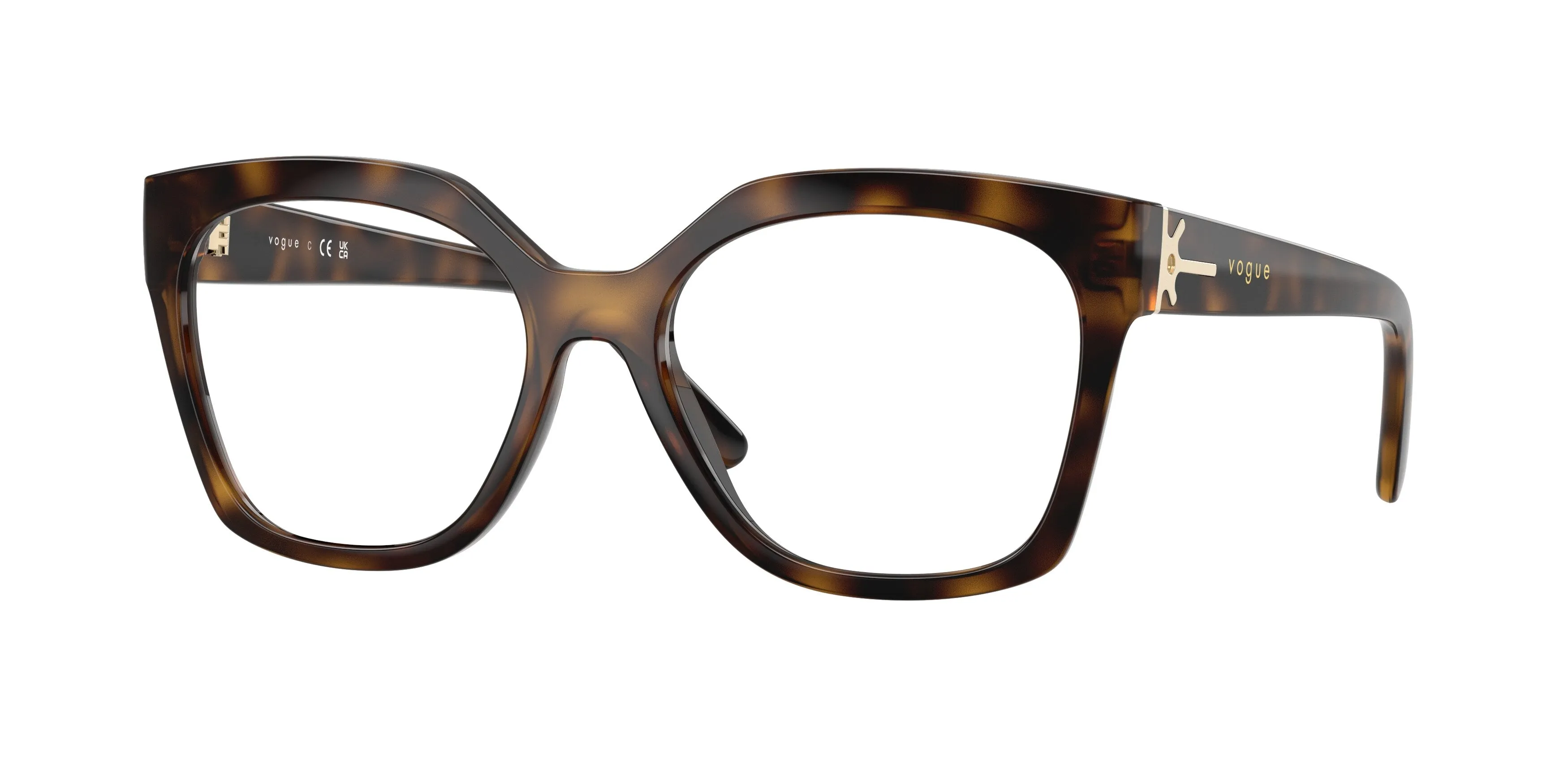 VOGUE EYEWEAR VO5691 W656 Montature da vista Nylon Marrone Trasparente Squadrata Normale - immagine 1
