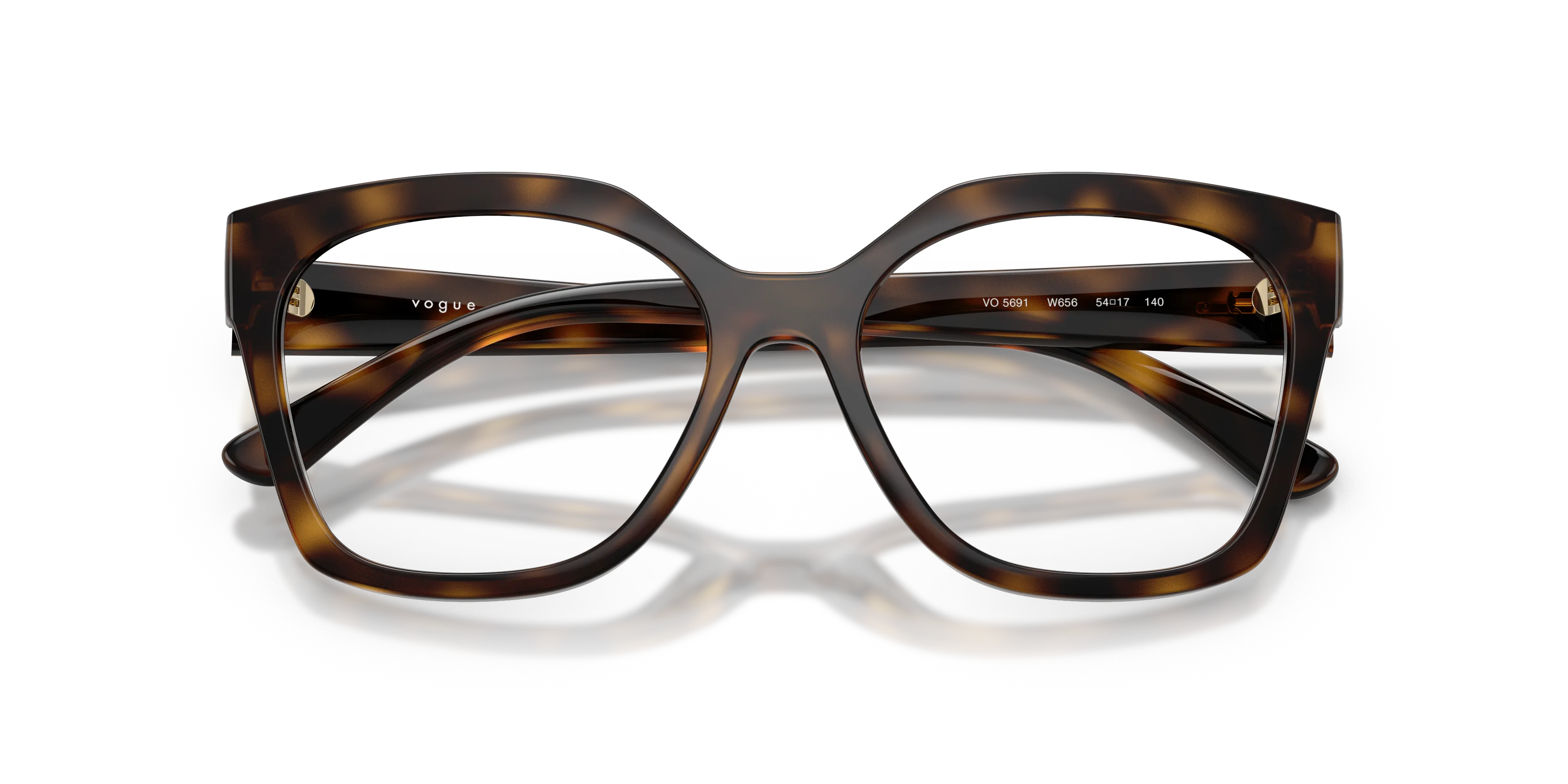 VOGUE EYEWEAR VO5691 W656 Montature da vista Nylon Marrone Trasparente Squadrata Normale - immagine 2