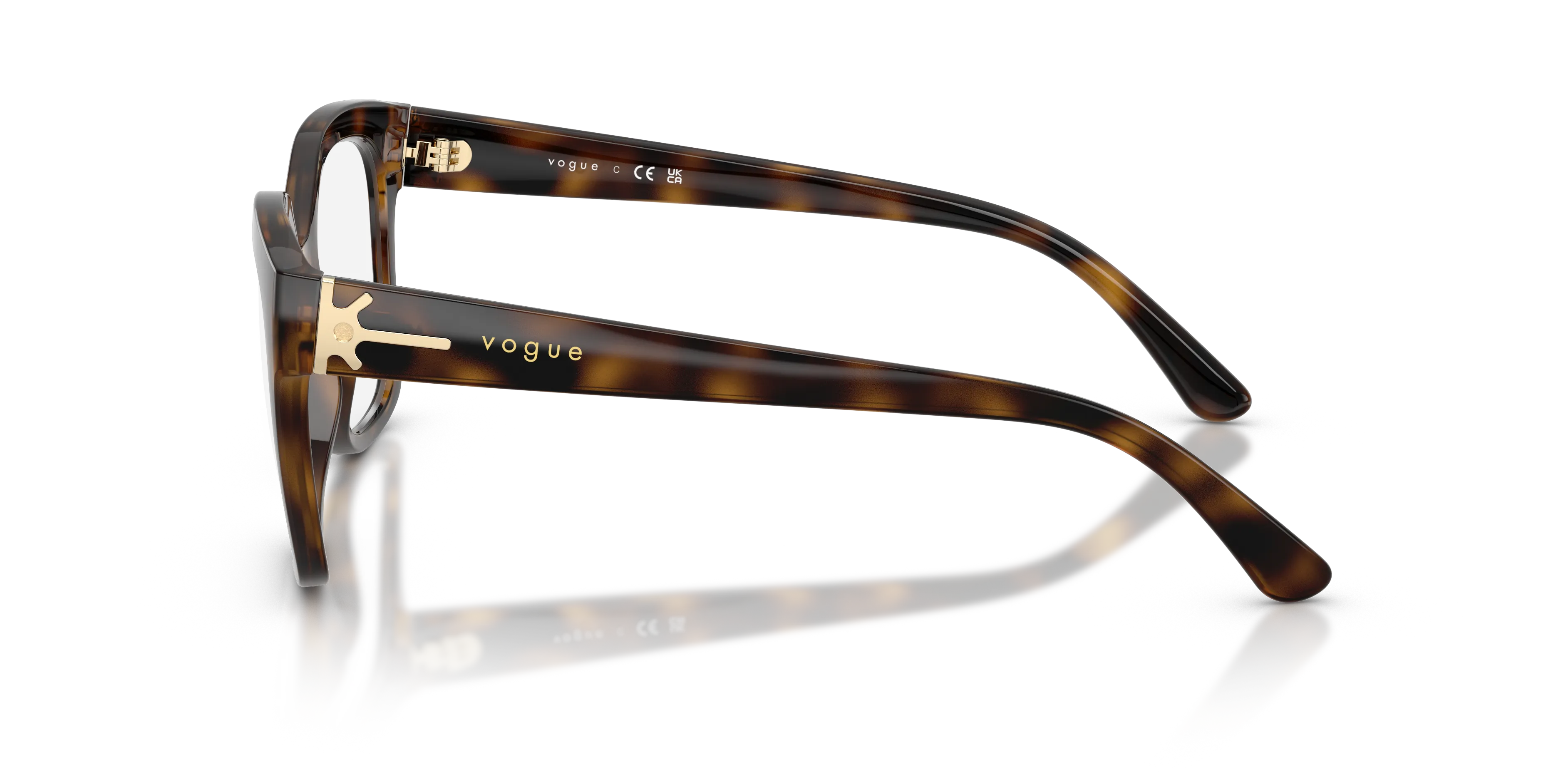 VOGUE EYEWEAR VO5691 W656 Montature da vista Nylon Marrone Trasparente Squadrata Normale - immagine 4