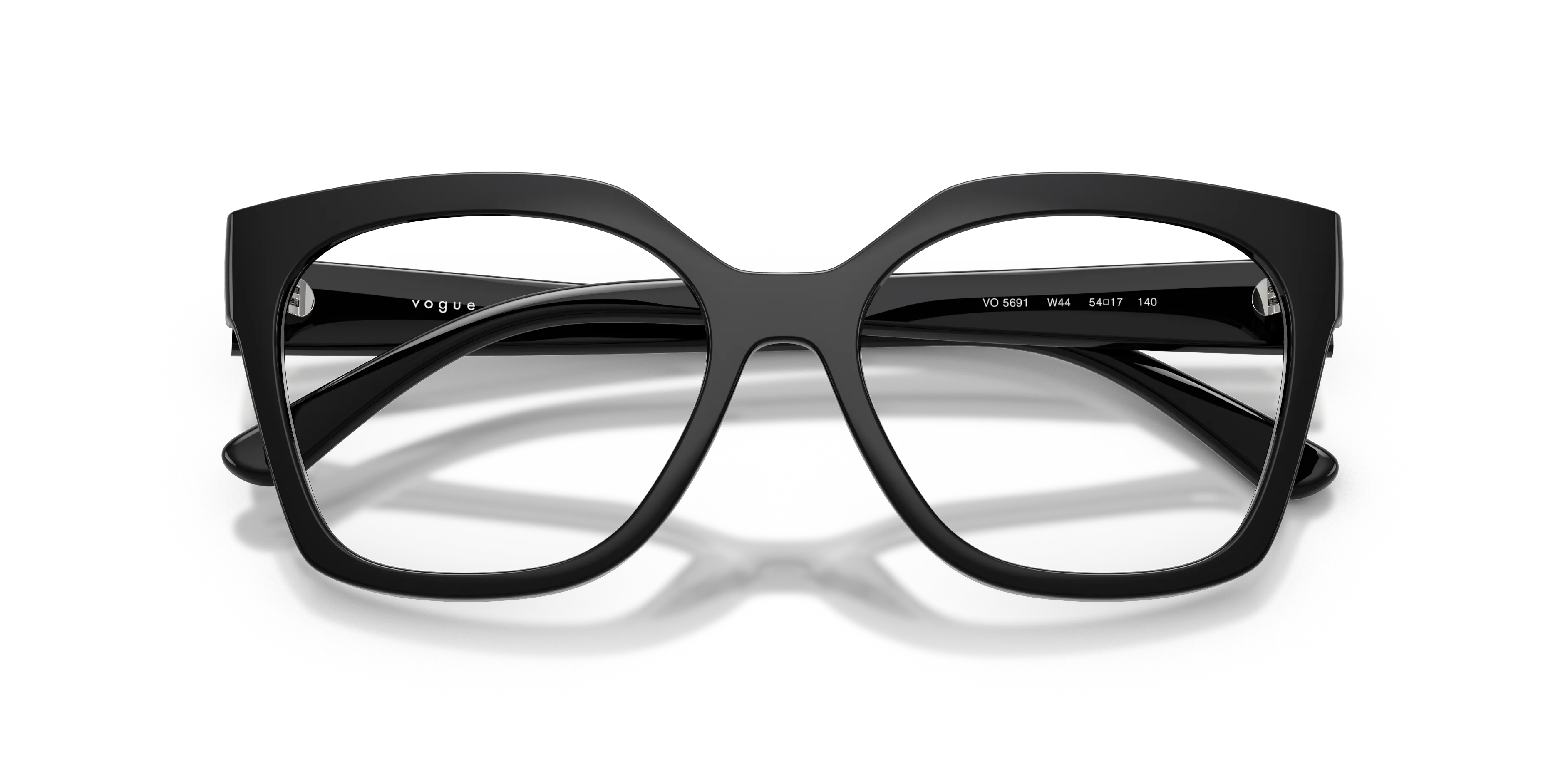 VOGUE EYEWEAR VO5691 W44 Montature da vista Nylon Nero Trasparente Squadrata Normale - immagine 2