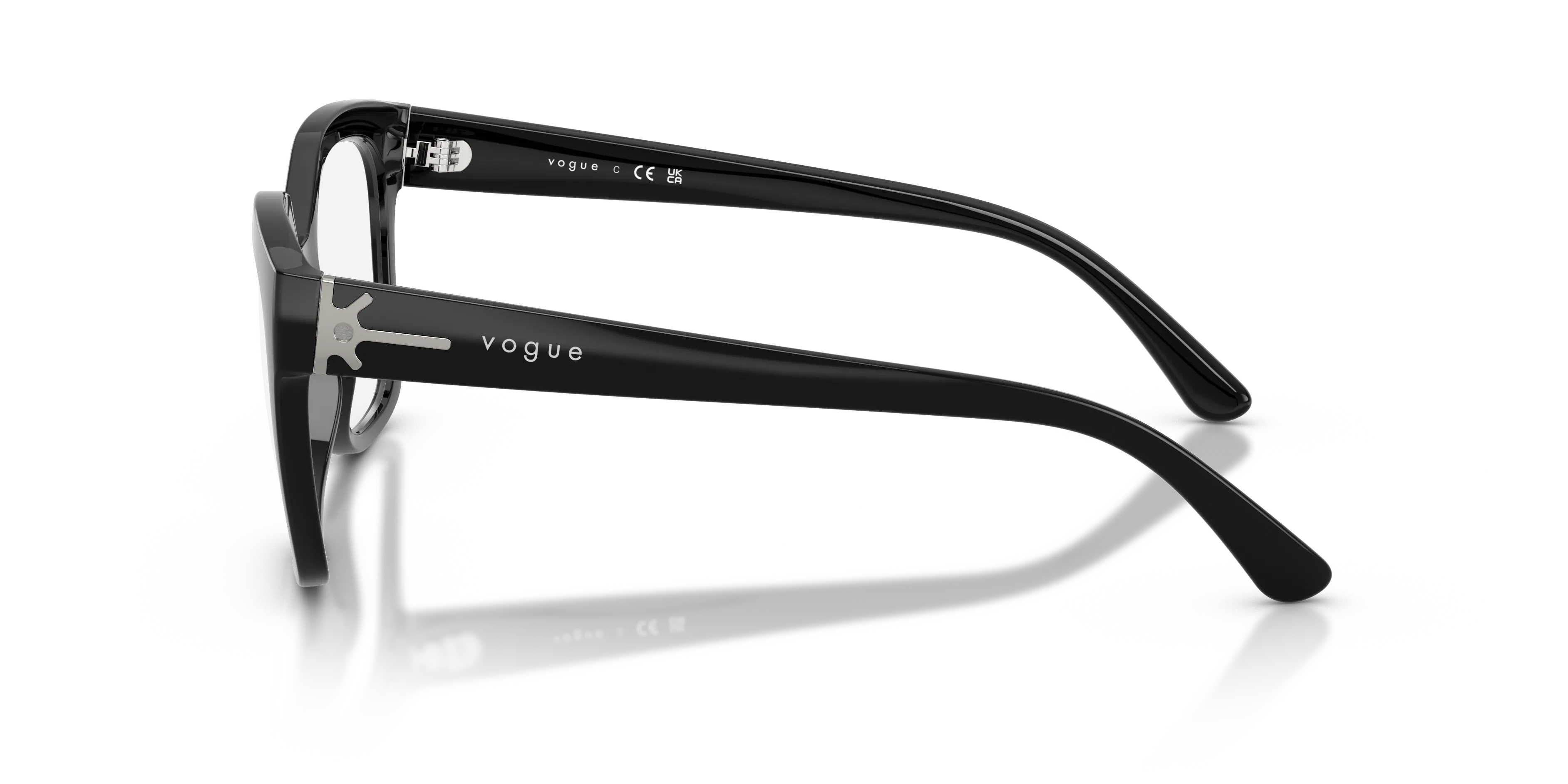 VOGUE EYEWEAR VO5691 W44 Montature da vista Nylon Nero Trasparente Squadrata Normale - immagine 4