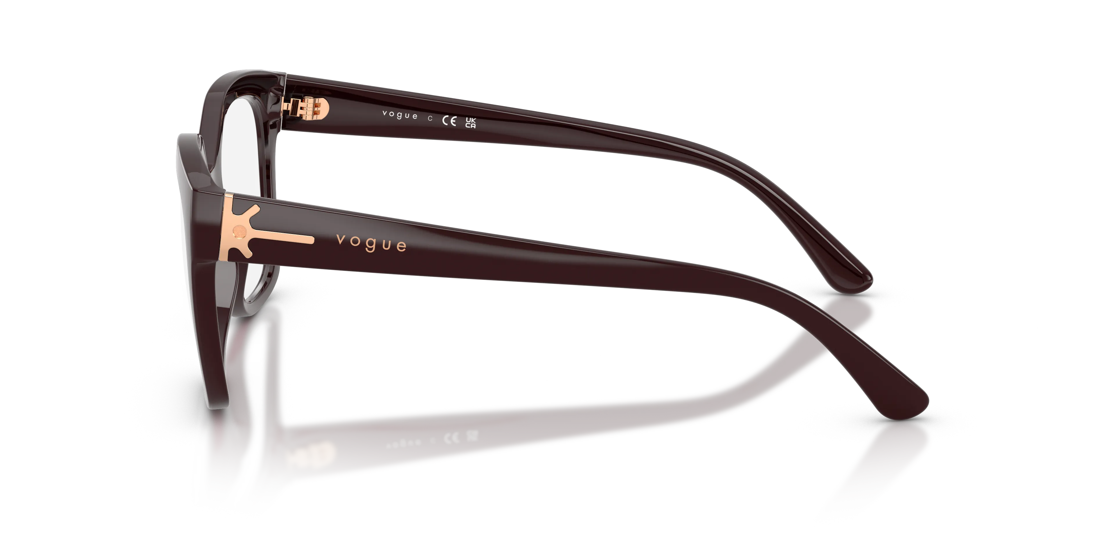 VOGUE EYEWEAR VO5691 3288 Montature da vista Nylon Rosso Trasparente Squadrata Normale - immagine 4