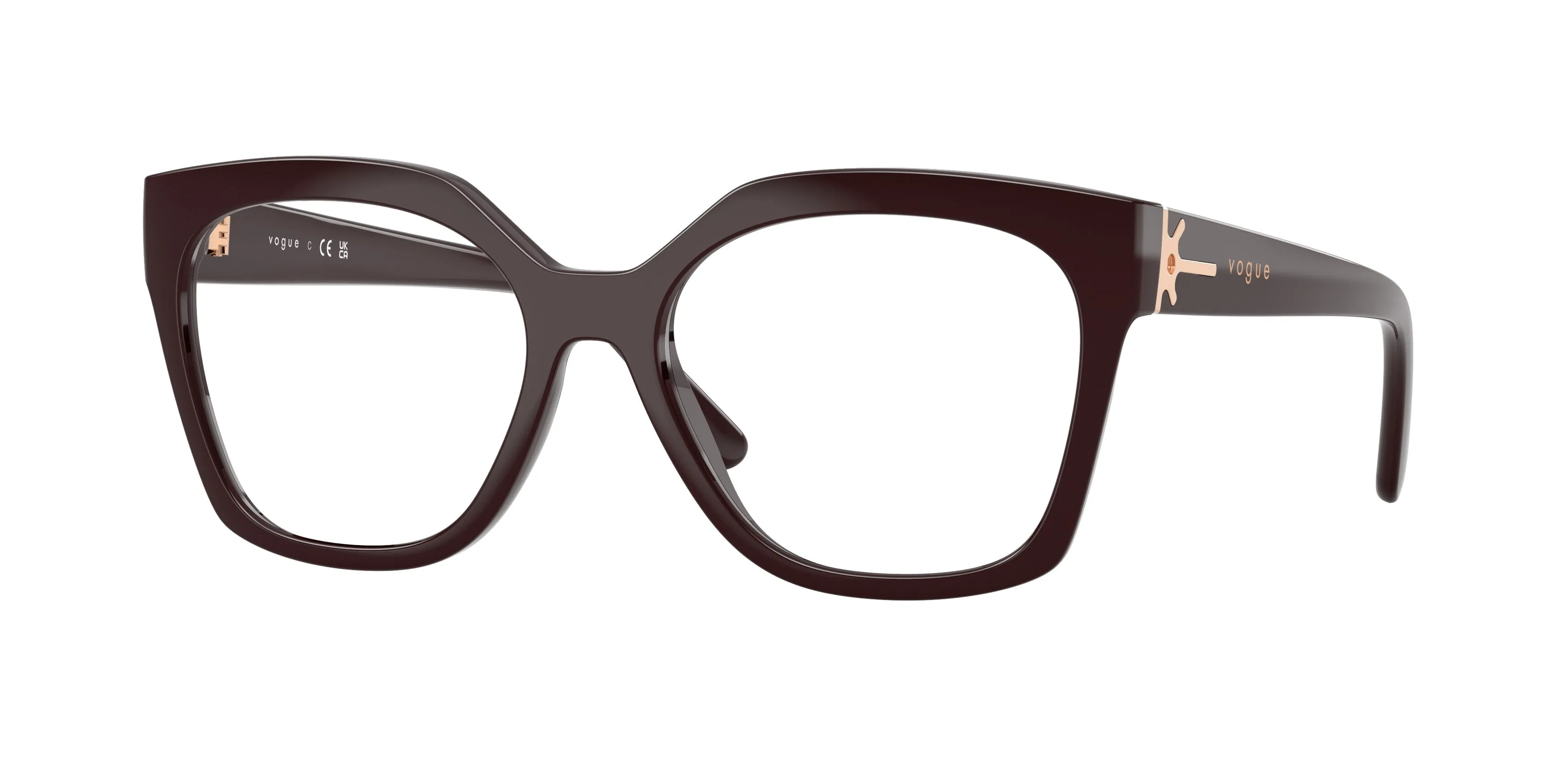 VOGUE EYEWEAR VO5691 3288 Montature da vista Nylon Rosso Trasparente Squadrata Normale - immagine 1