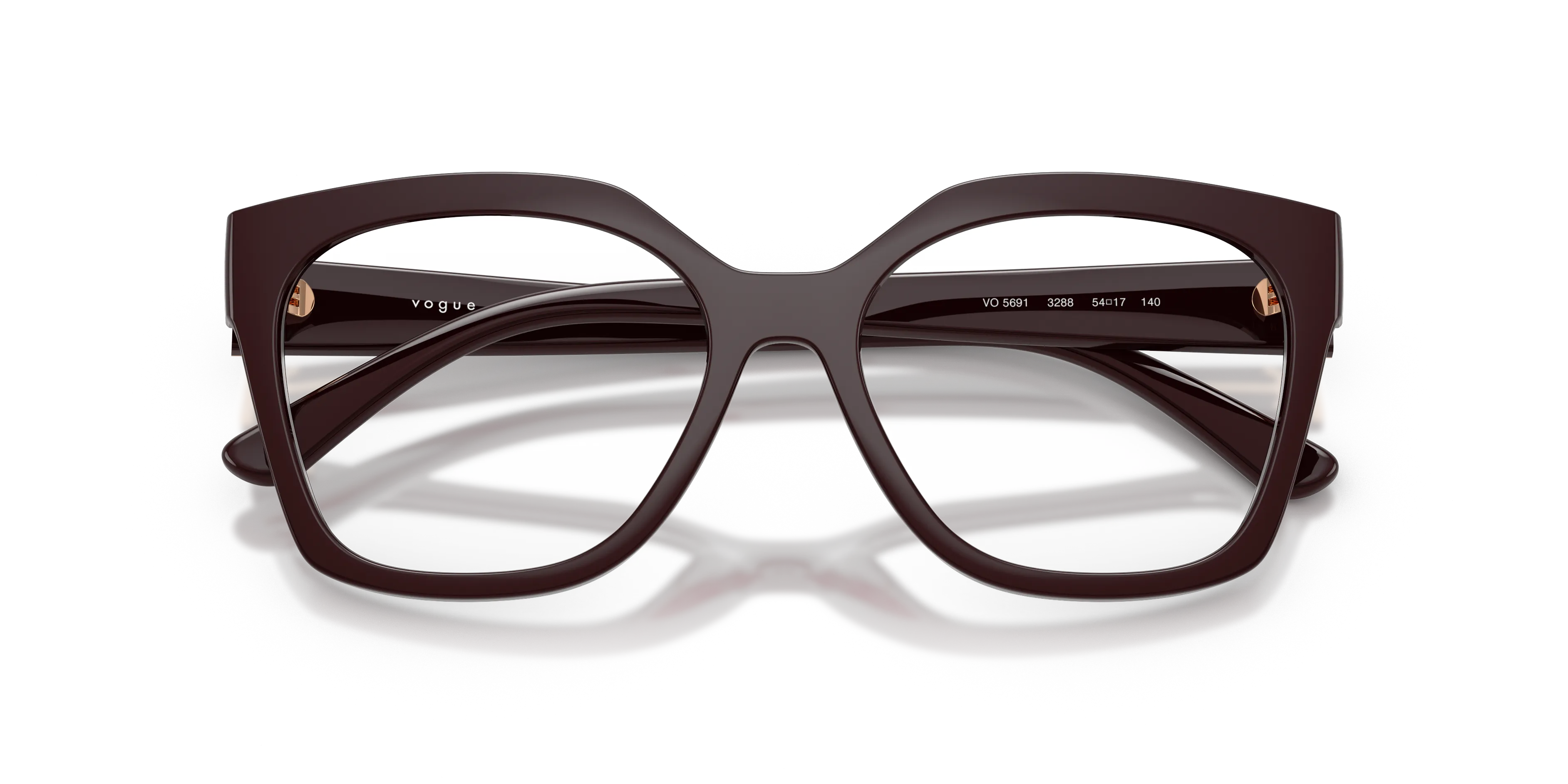 VOGUE EYEWEAR VO5691 3288 Montature da vista Nylon Rosso Trasparente Squadrata Normale - immagine 2