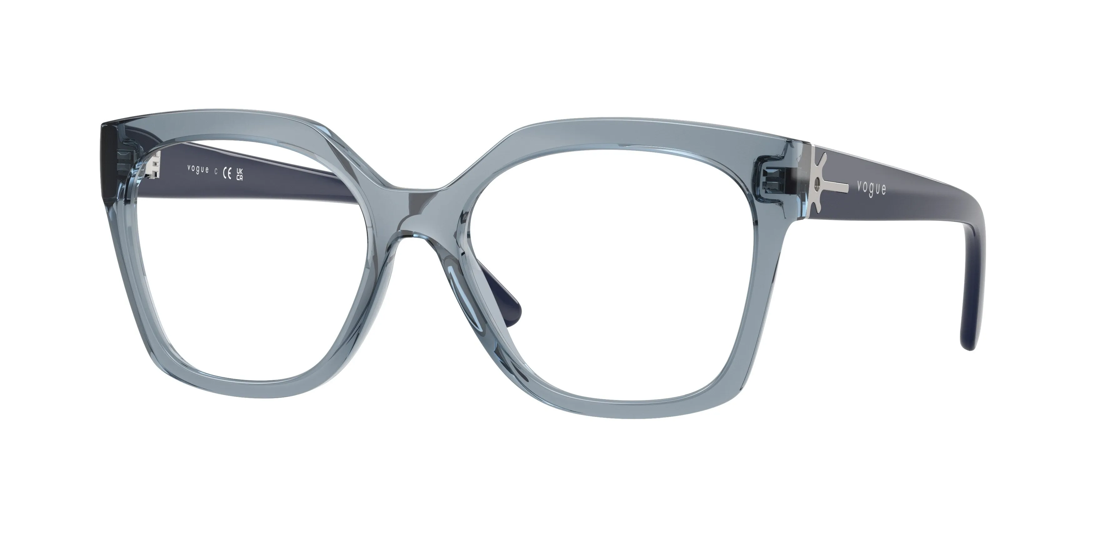 VOGUE EYEWEAR VO5691 2966 Montature da vista Nylon Blu Trasparente Squadrata Normale - immagine 1