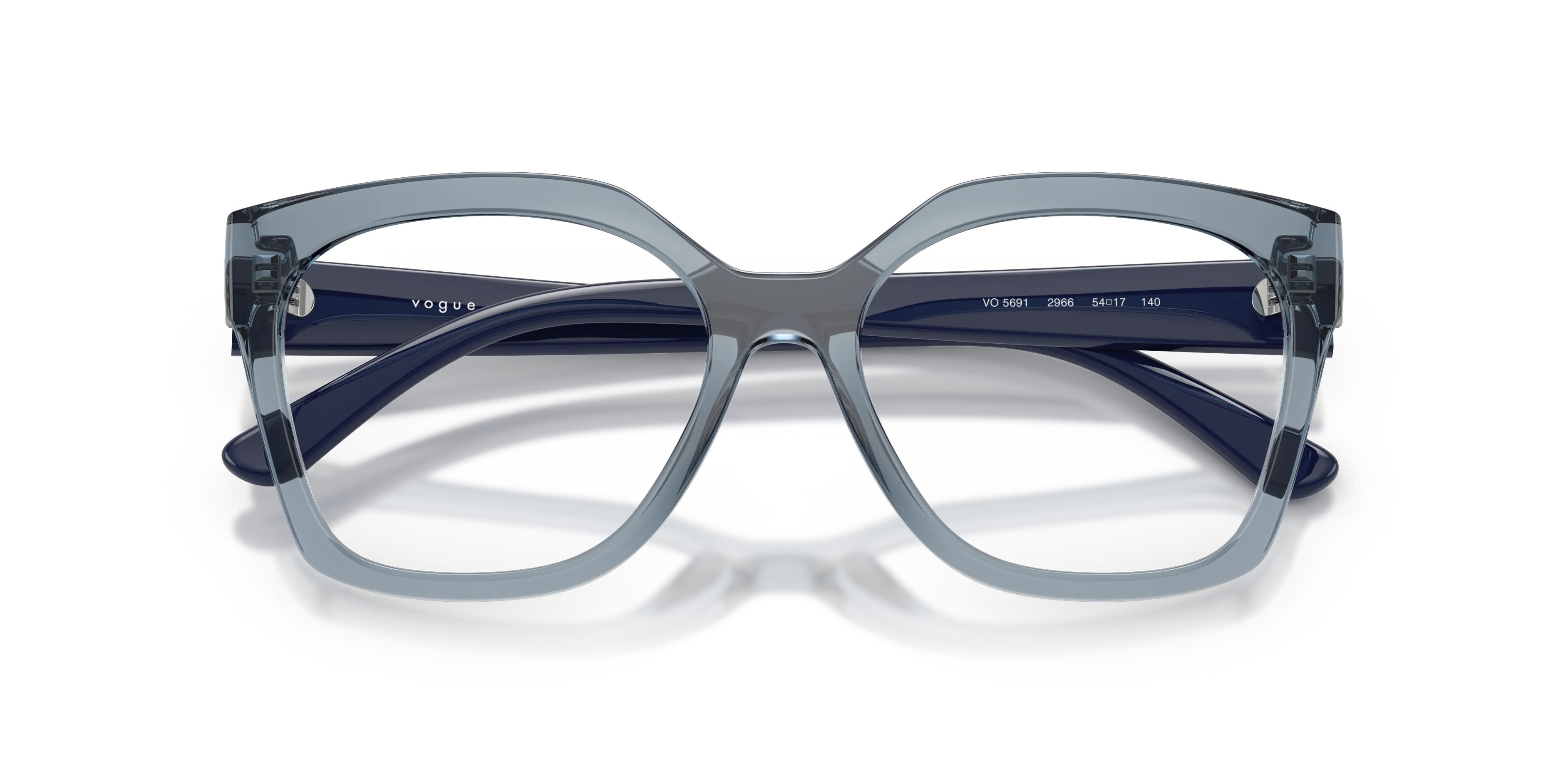 VOGUE EYEWEAR VO5691 2966 Montature da vista Nylon Blu Trasparente Squadrata Normale - immagine 2
