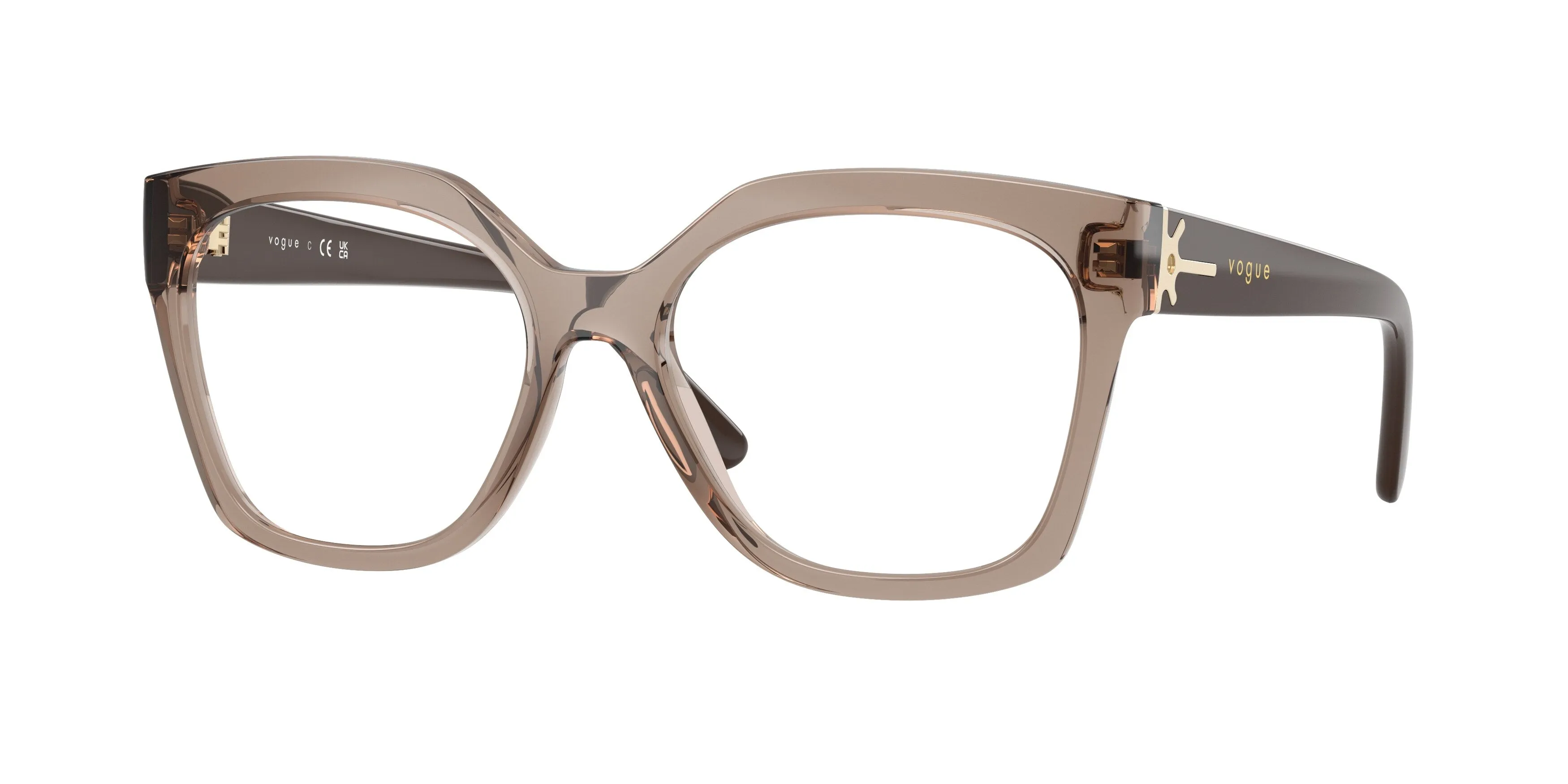 VOGUE EYEWEAR VO5691 2940 Montature da vista Nylon Marrone Trasparente Squadrata Normale - immagine 1