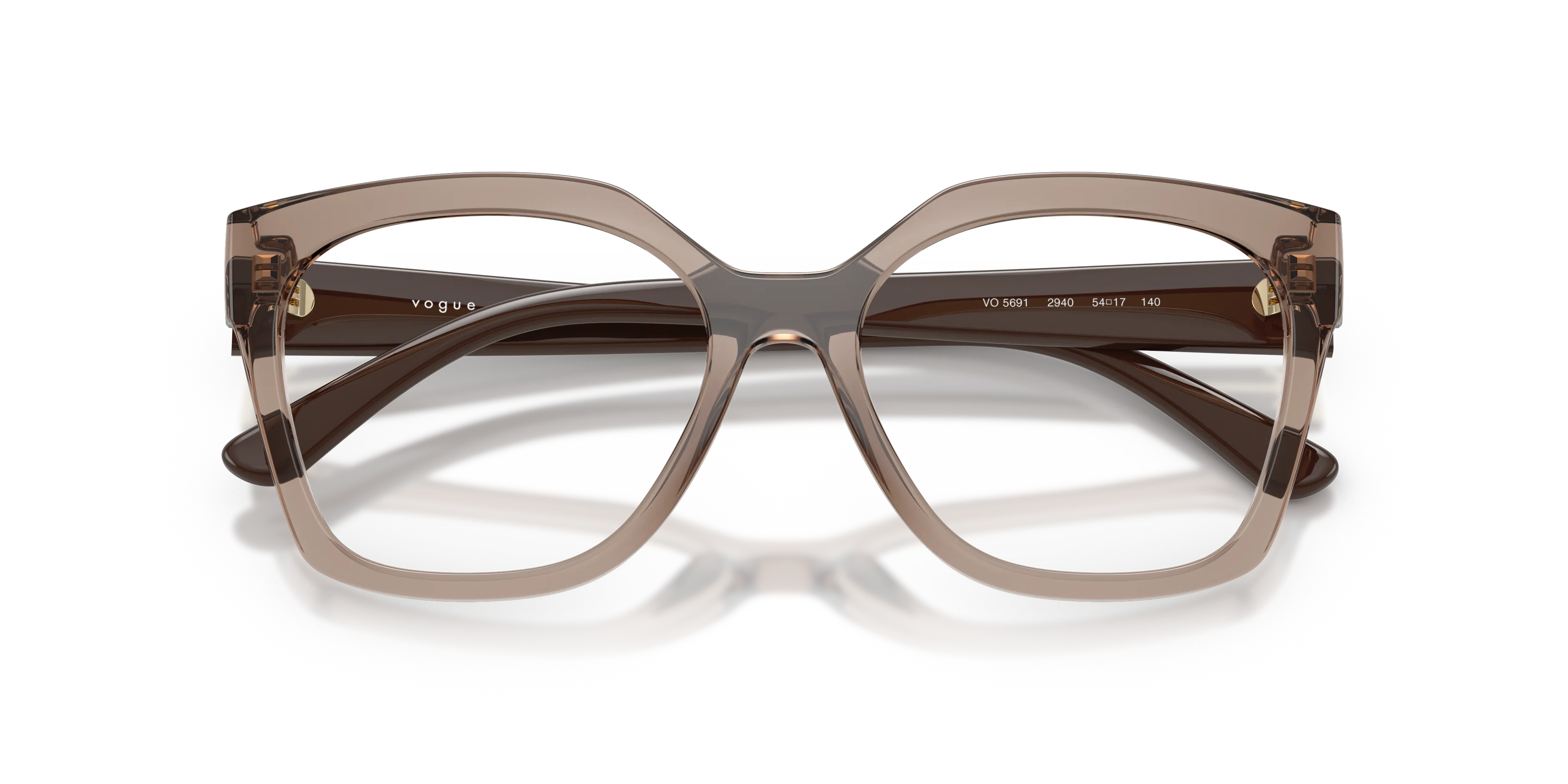 VOGUE EYEWEAR VO5691 2940 Montature da vista Nylon Marrone Trasparente Squadrata Normale - immagine 2