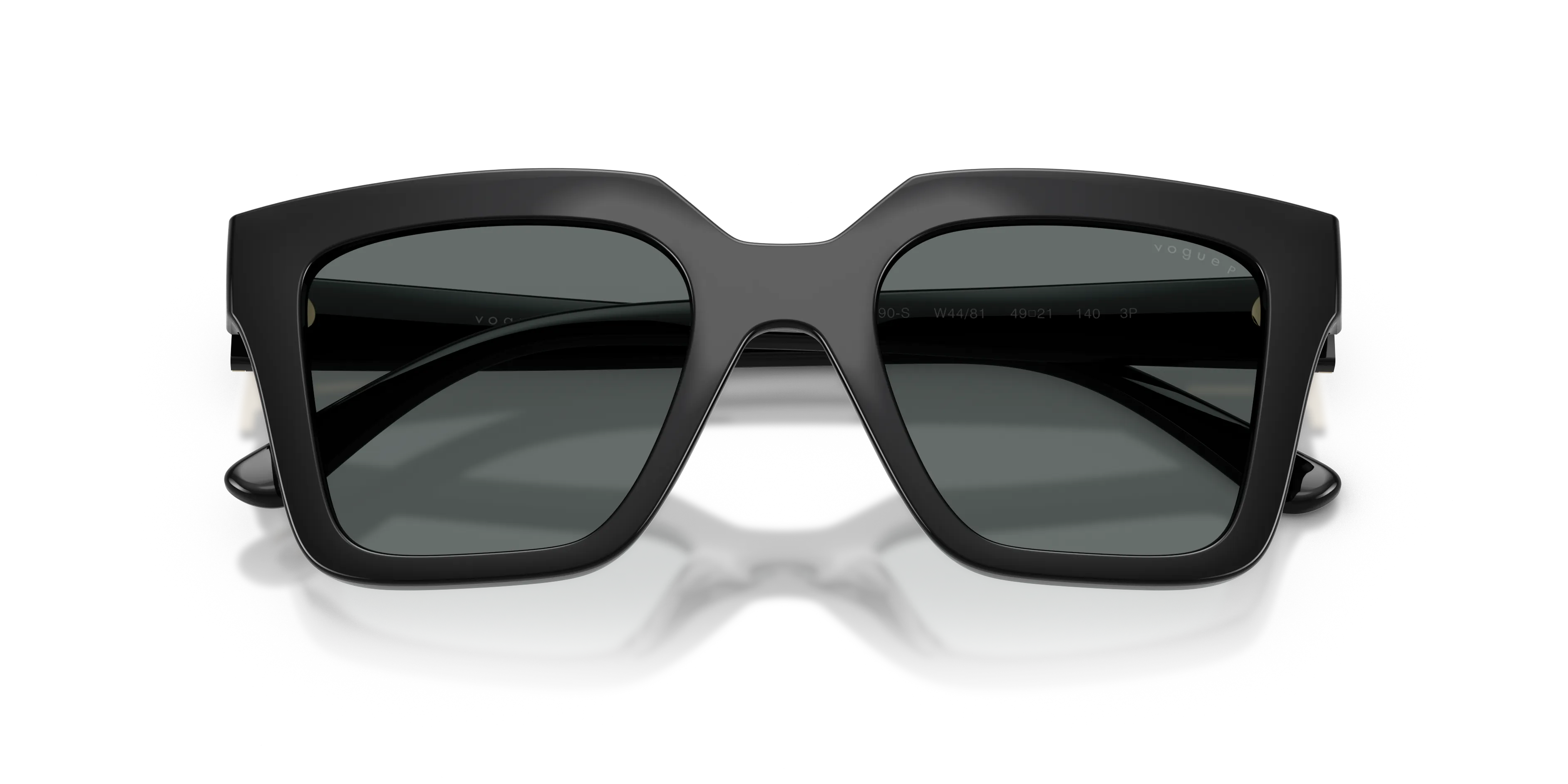 VOGUE EYEWEAR VO5690S W44/81 Occhiali da sole Nylon Nero Grigio Squadrata Polarizzata - immagine 2