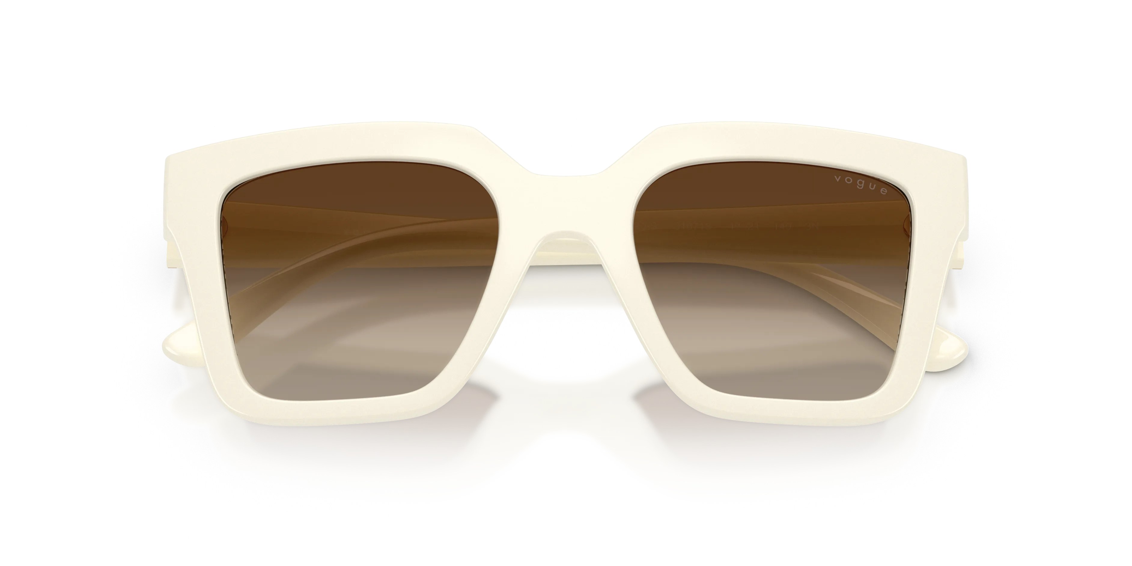 VOGUE EYEWEAR VO5690S 316713 Occhiali da sole Nylon Bianco Marrone Squadrata Normale Sfumato - immagine 2
