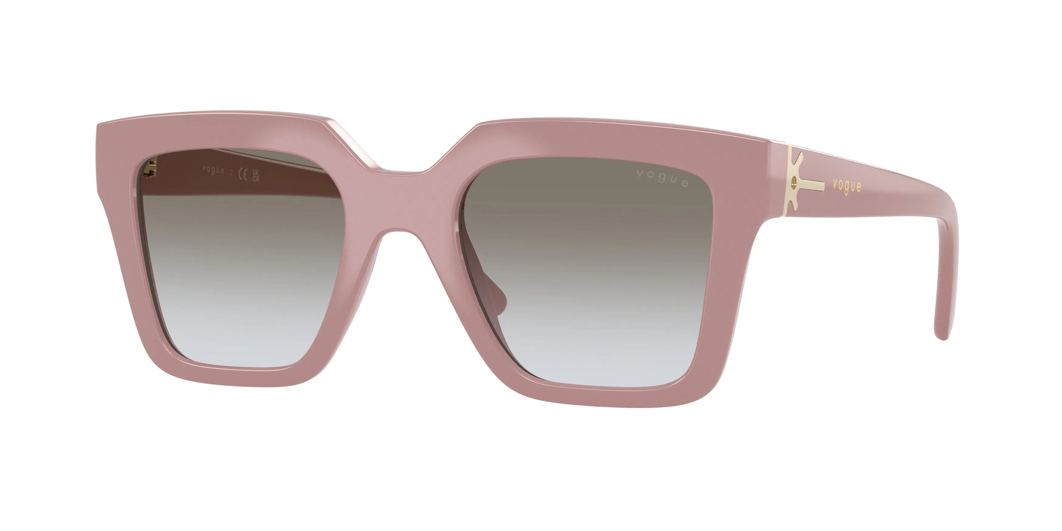 VOGUE EYEWEAR VO5690S 307411 Occhiali da sole Nylon Rosa Marrone Squadrata Normale - immagine 1