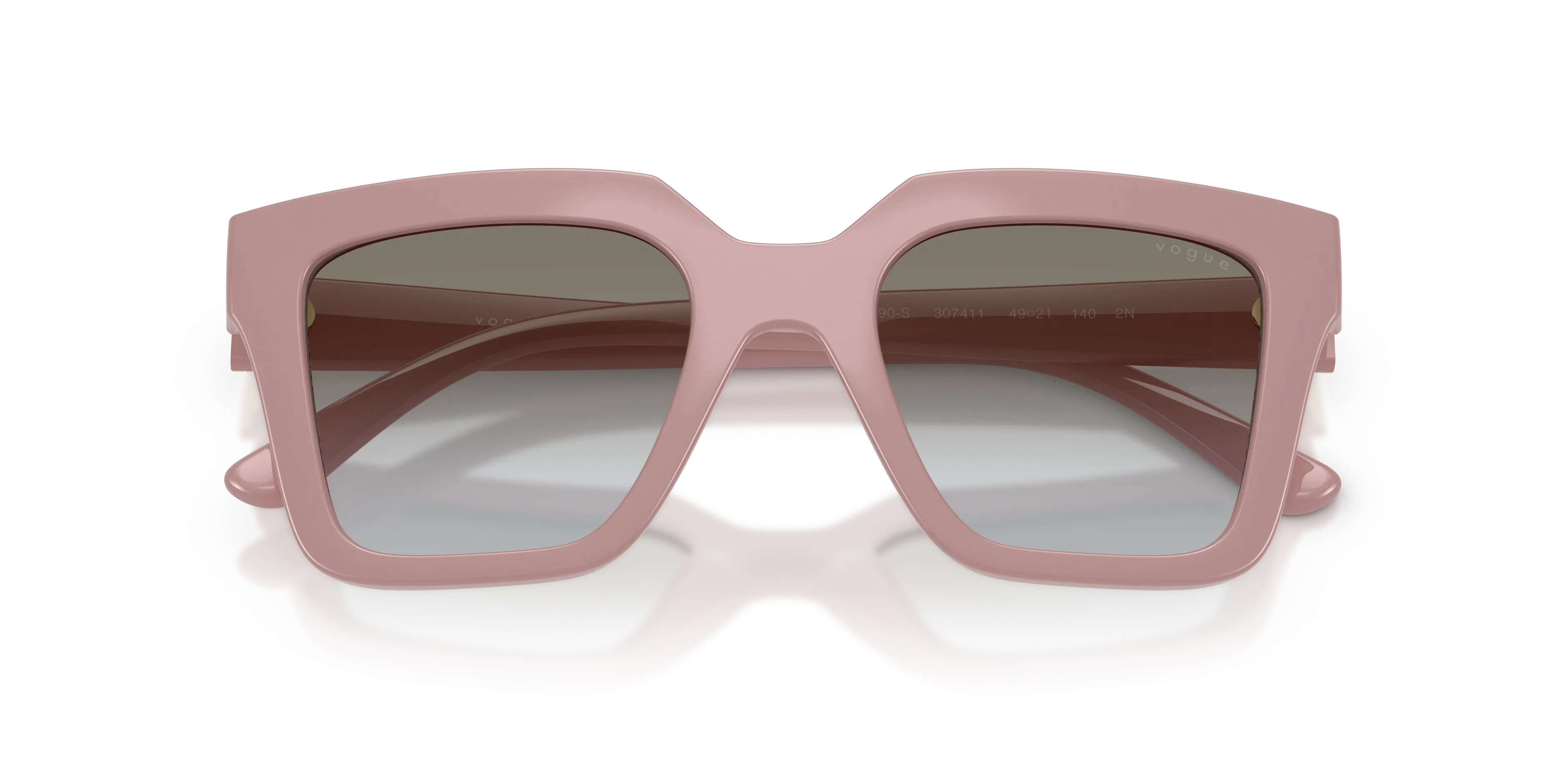 VOGUE EYEWEAR VO5690S 307411 Occhiali da sole Nylon Rosa Marrone Squadrata Normale - immagine 2