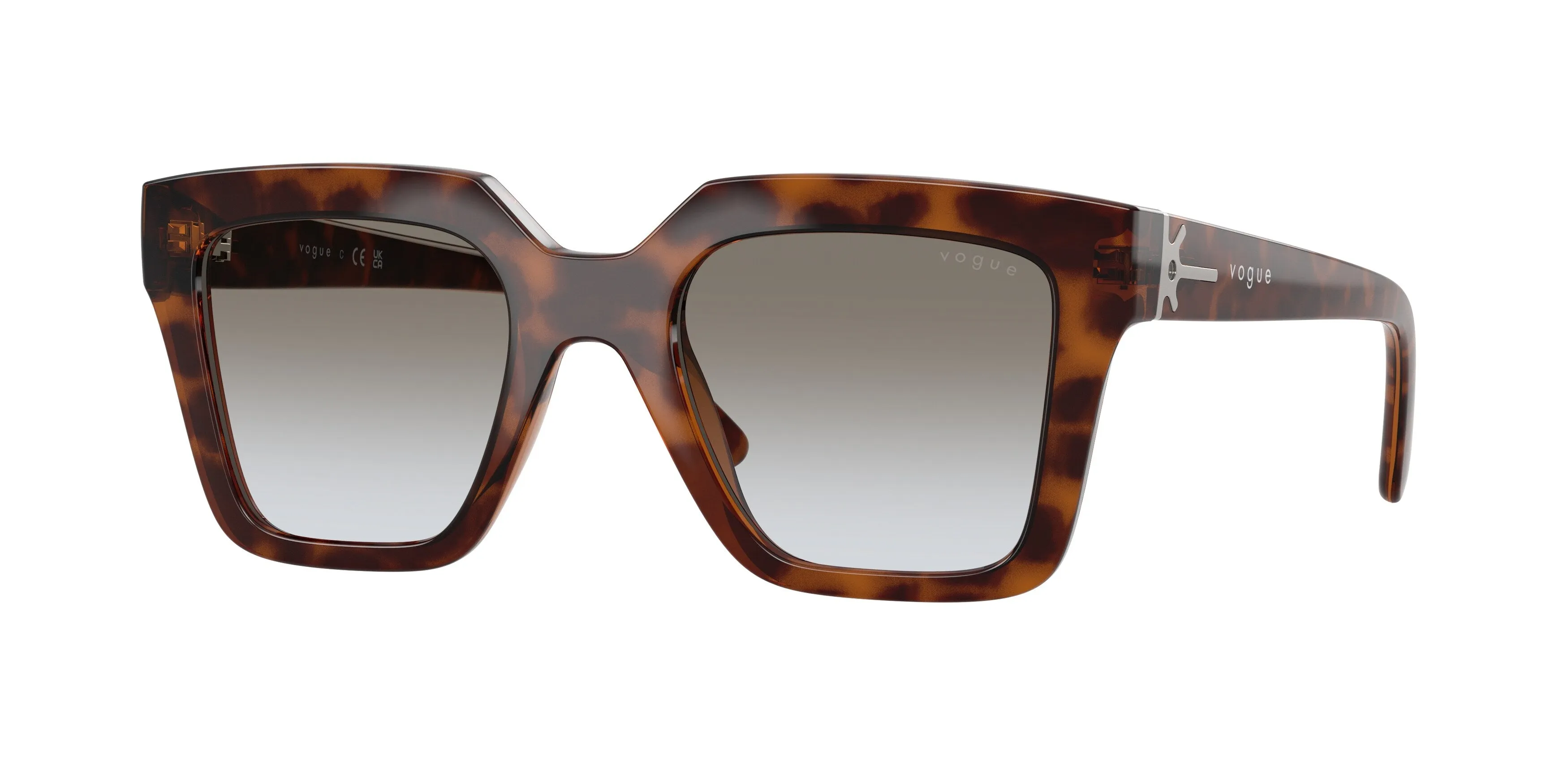 VOGUE EYEWEAR VO5690S 23868G Occhiali da sole Nylon Marrone Grigio Squadrata Normale Sfumato - immagine 1