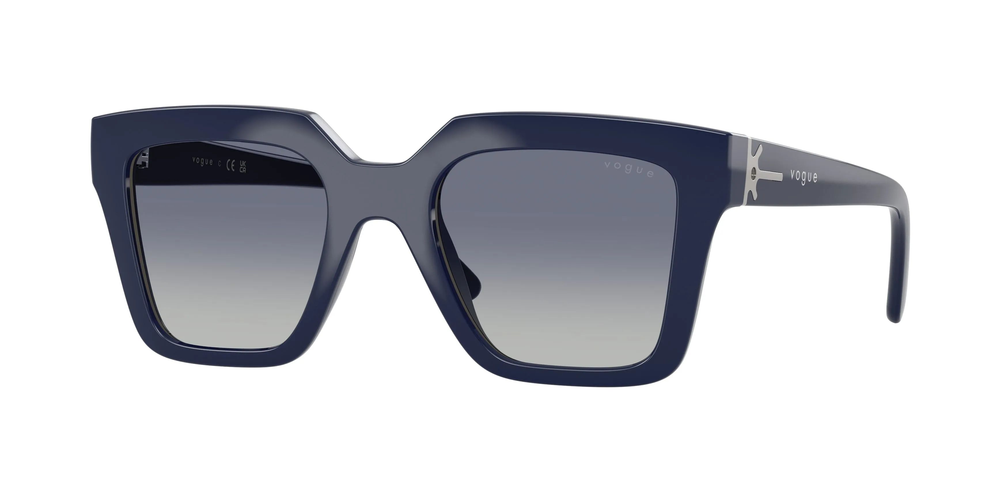 VOGUE EYEWEAR VO5690S 22884L Occhiali da sole Nylon Blu Blu Squadrata Normale Sfumato - immagine 1