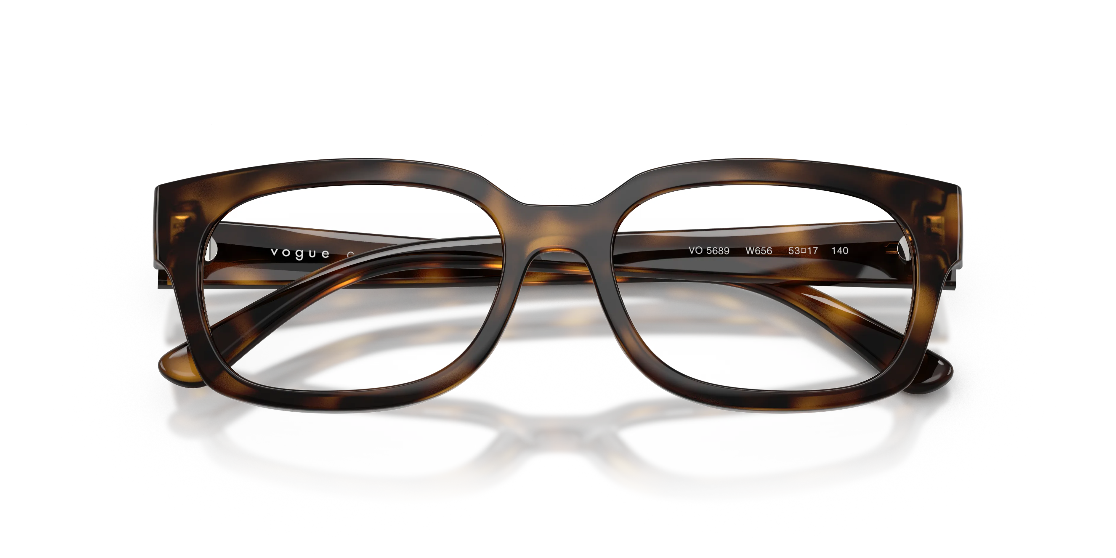 VOGUE EYEWEAR VO5689 W656 Montature da vista Nylon Marrone Trasparente Pillow Normale - immagine 2
