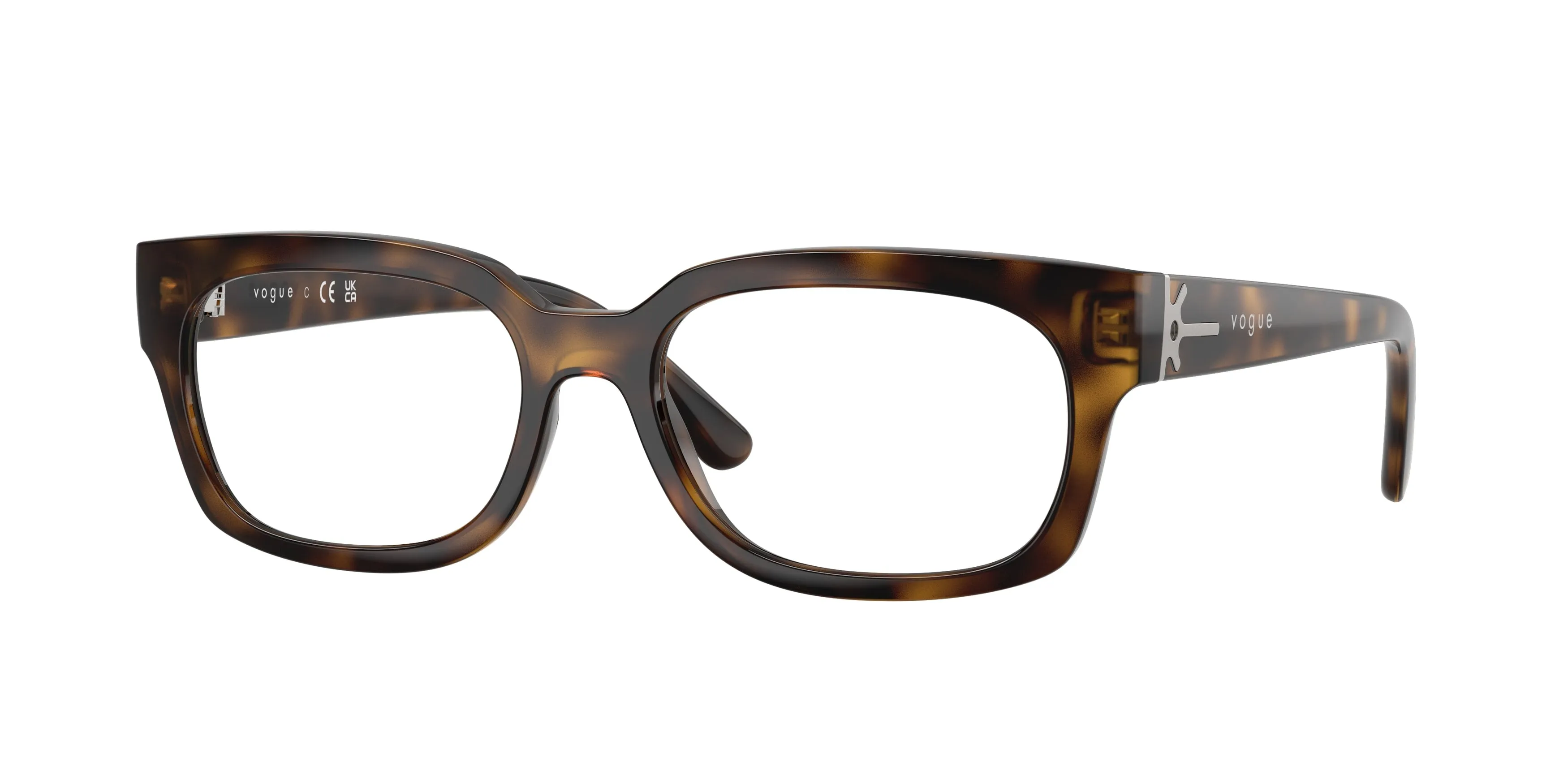 VOGUE EYEWEAR VO5689 W656 Montature da vista Nylon Marrone Trasparente Pillow Normale - immagine 1