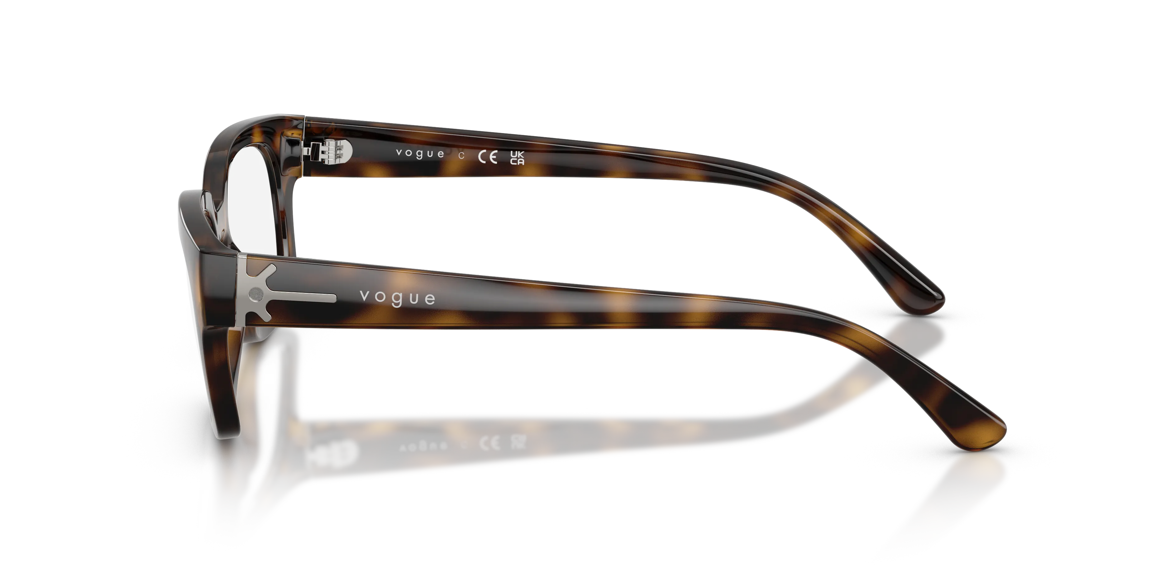 VOGUE EYEWEAR VO5689 W656 Montature da vista Nylon Marrone Trasparente Pillow Normale - immagine 4