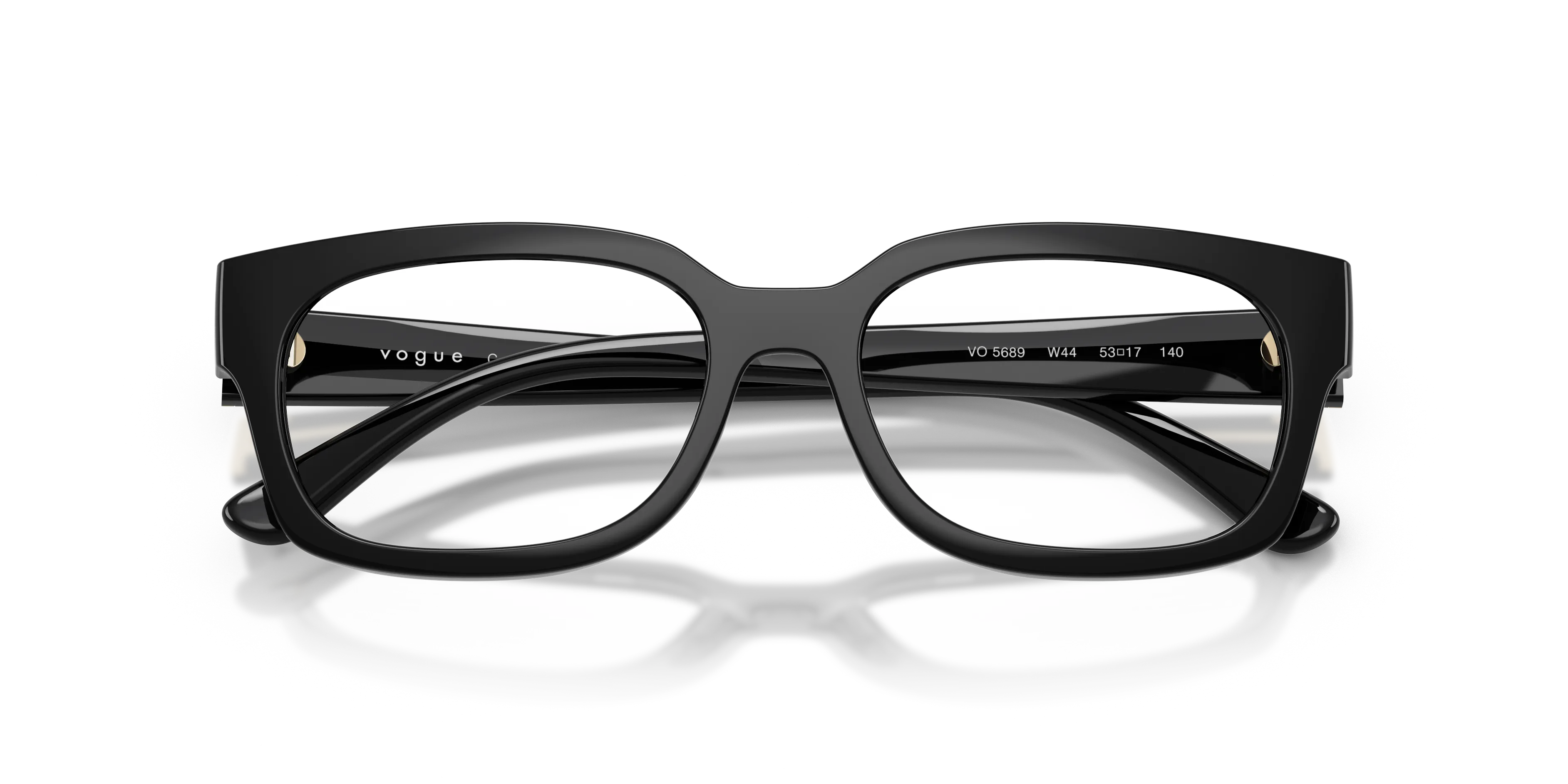 VOGUE EYEWEAR VO5689 W44 Montature da vista Nylon Nero Trasparente Pillow Normale - immagine 2