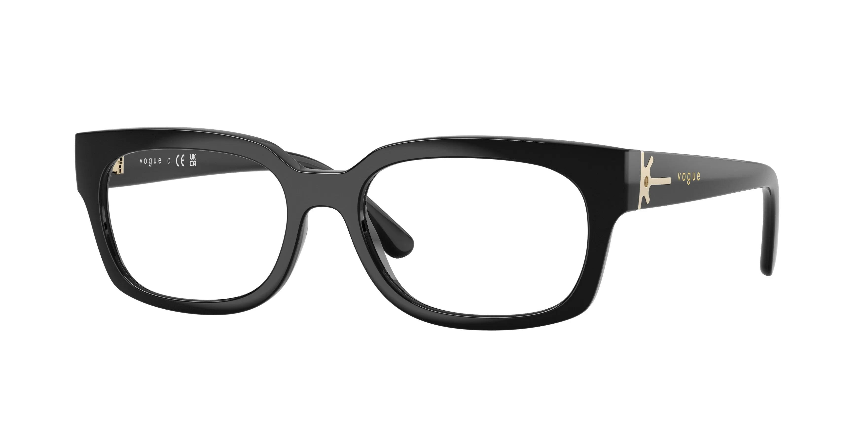 VOGUE EYEWEAR VO5689 W44 Montature da vista Nylon Nero Trasparente Pillow Normale - immagine 1
