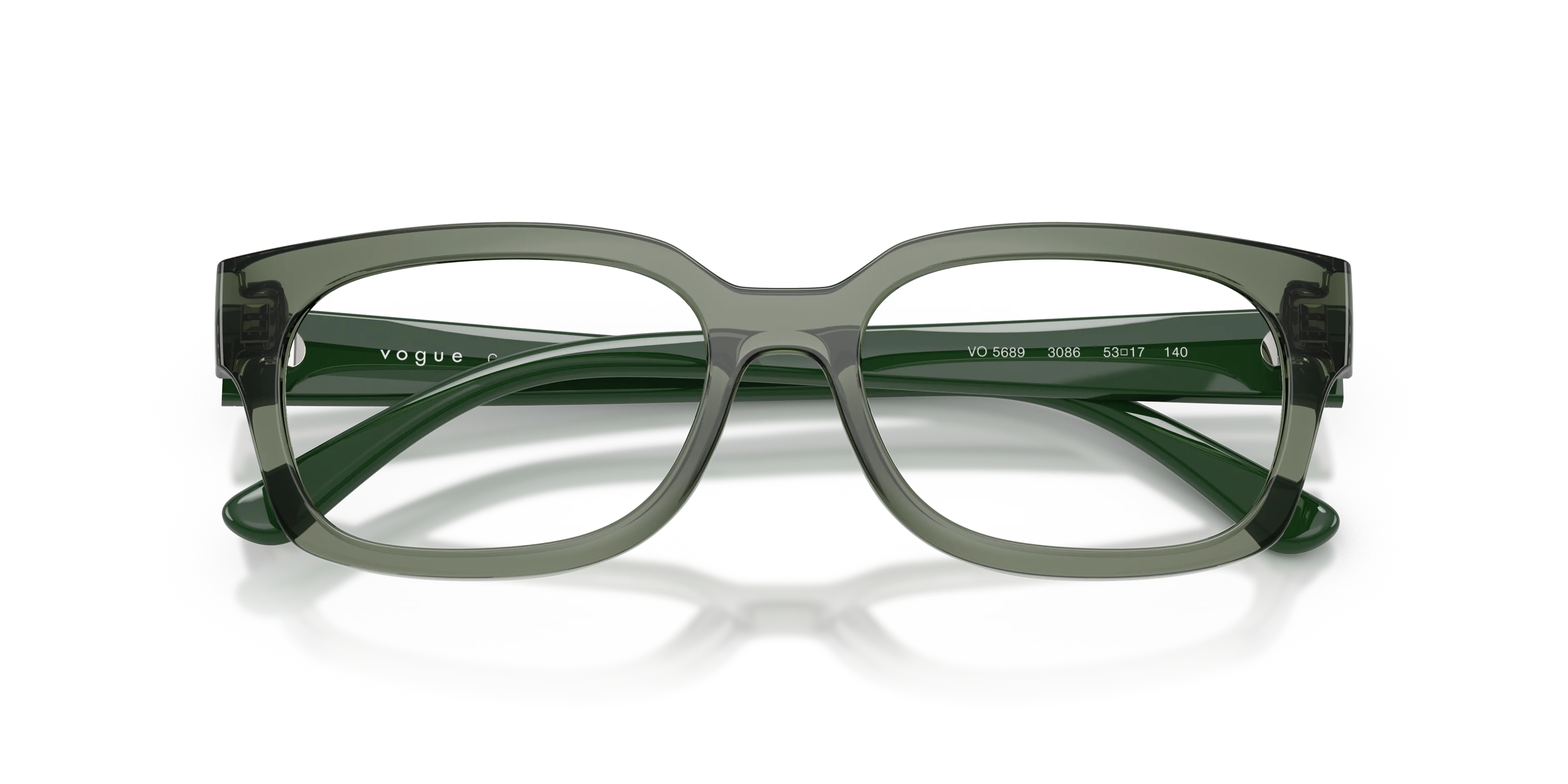 VOGUE EYEWEAR VO5689 3086 Montature da vista Nylon Verde Trasparente Pillow Normale - immagine 2
